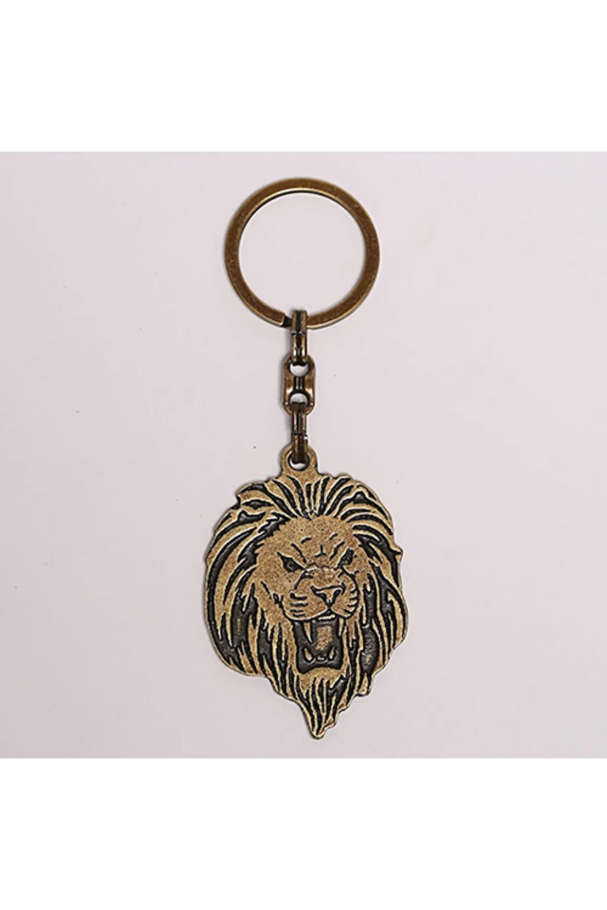 Bakır Rengi Aslan Figürlü Anahtarlık