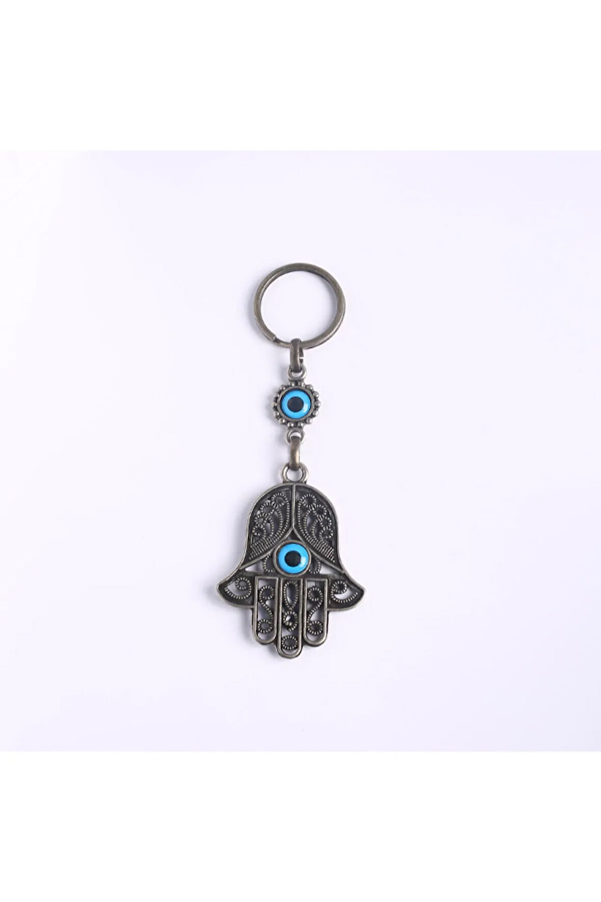 Nazar Boncuklu Fatma'nın Eli Tasarımlı Anahtarlık