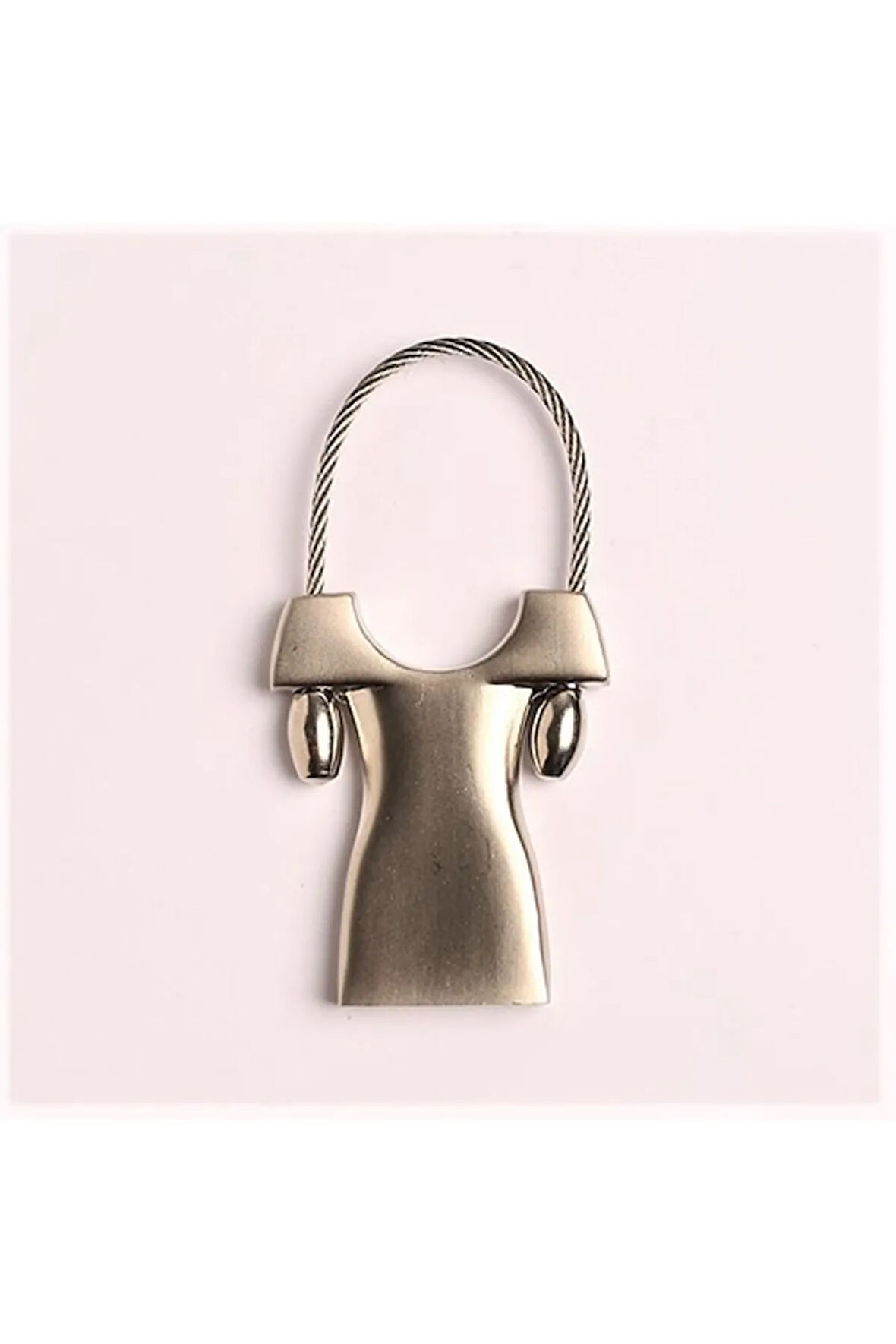 Elbise Tasarımlı Çelik Metal Anahtarlık