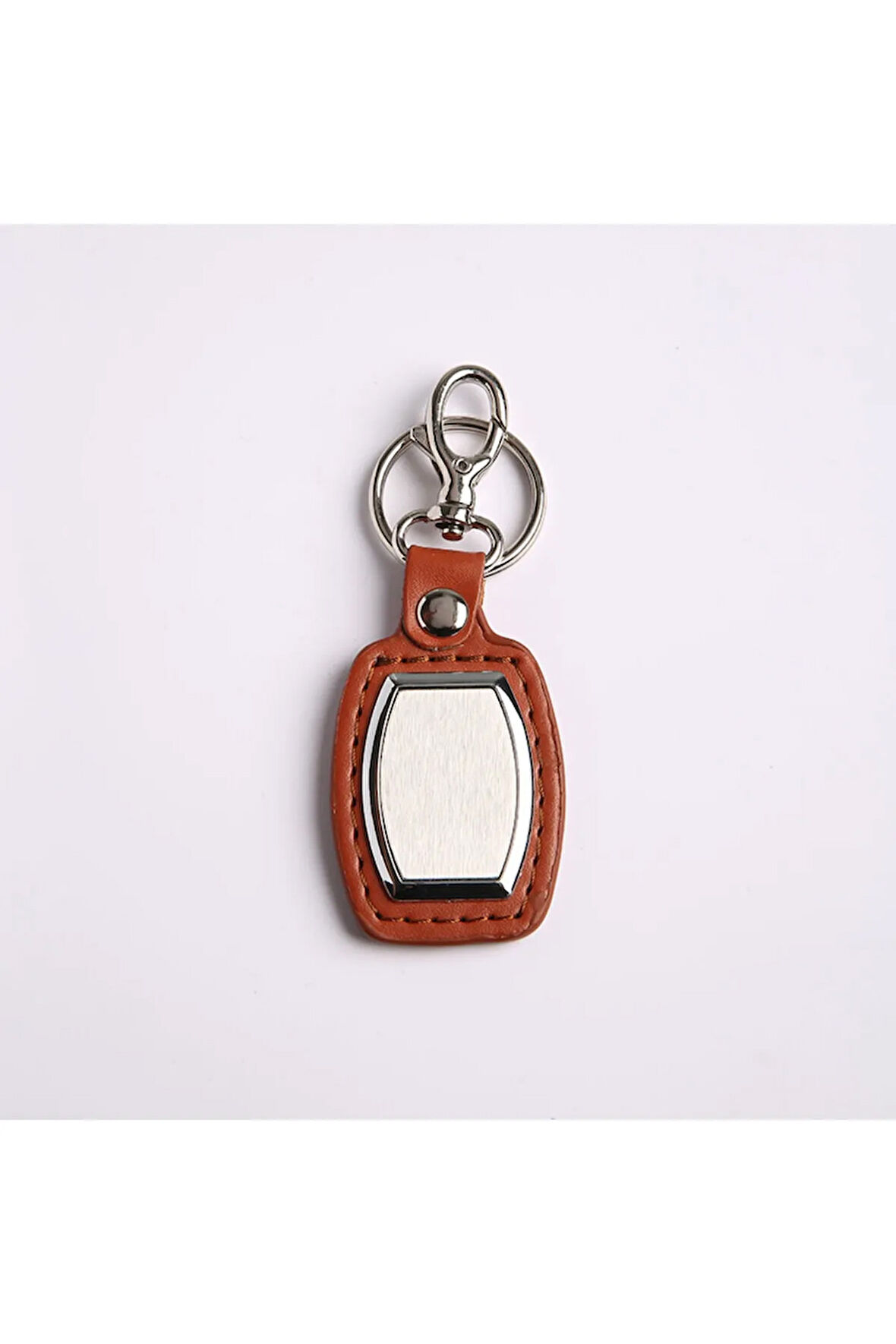 Kahverengi Deri Tasarım Anahtarlık