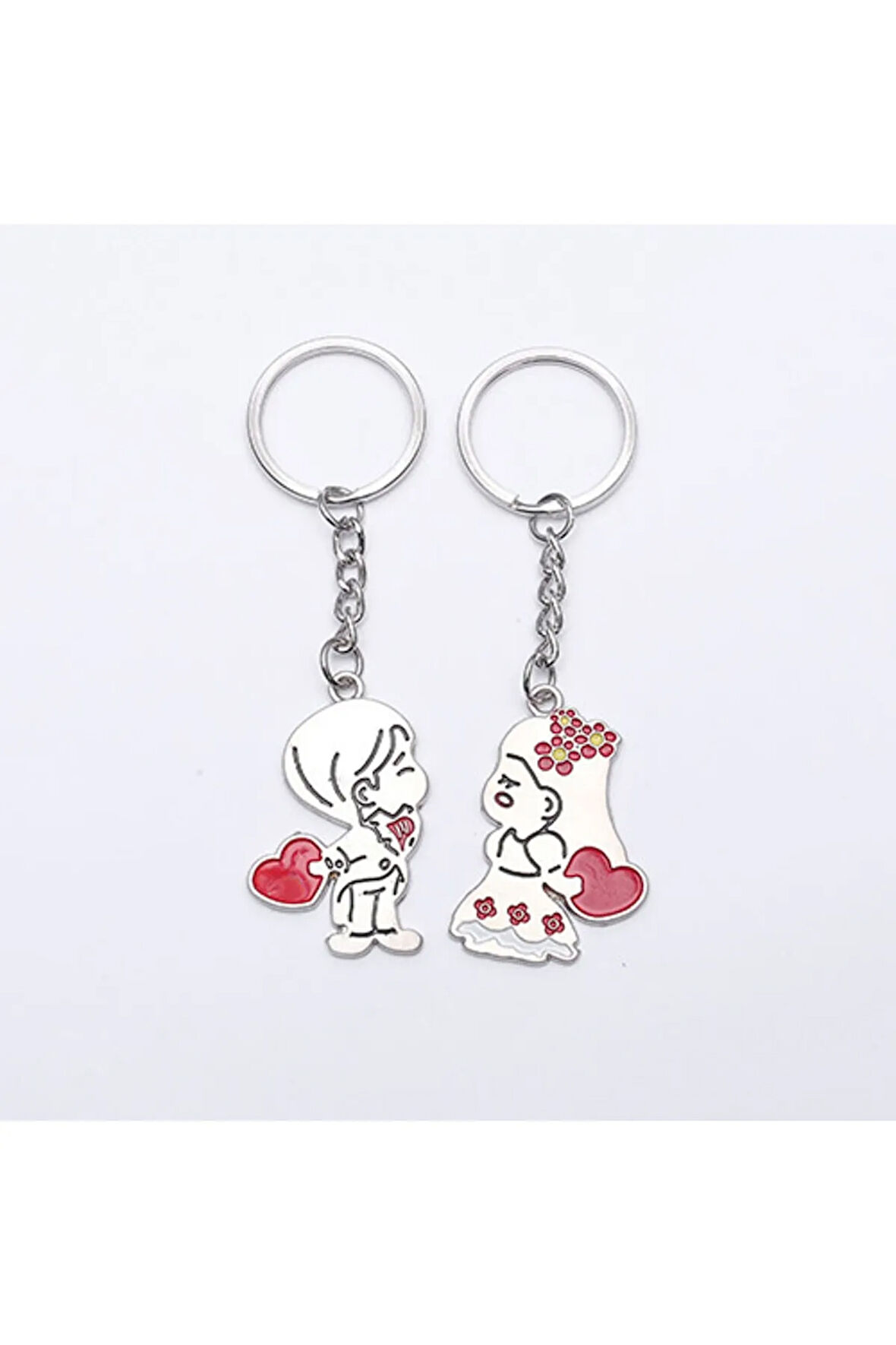 Sevgili Temalı Metal Anahtarlık