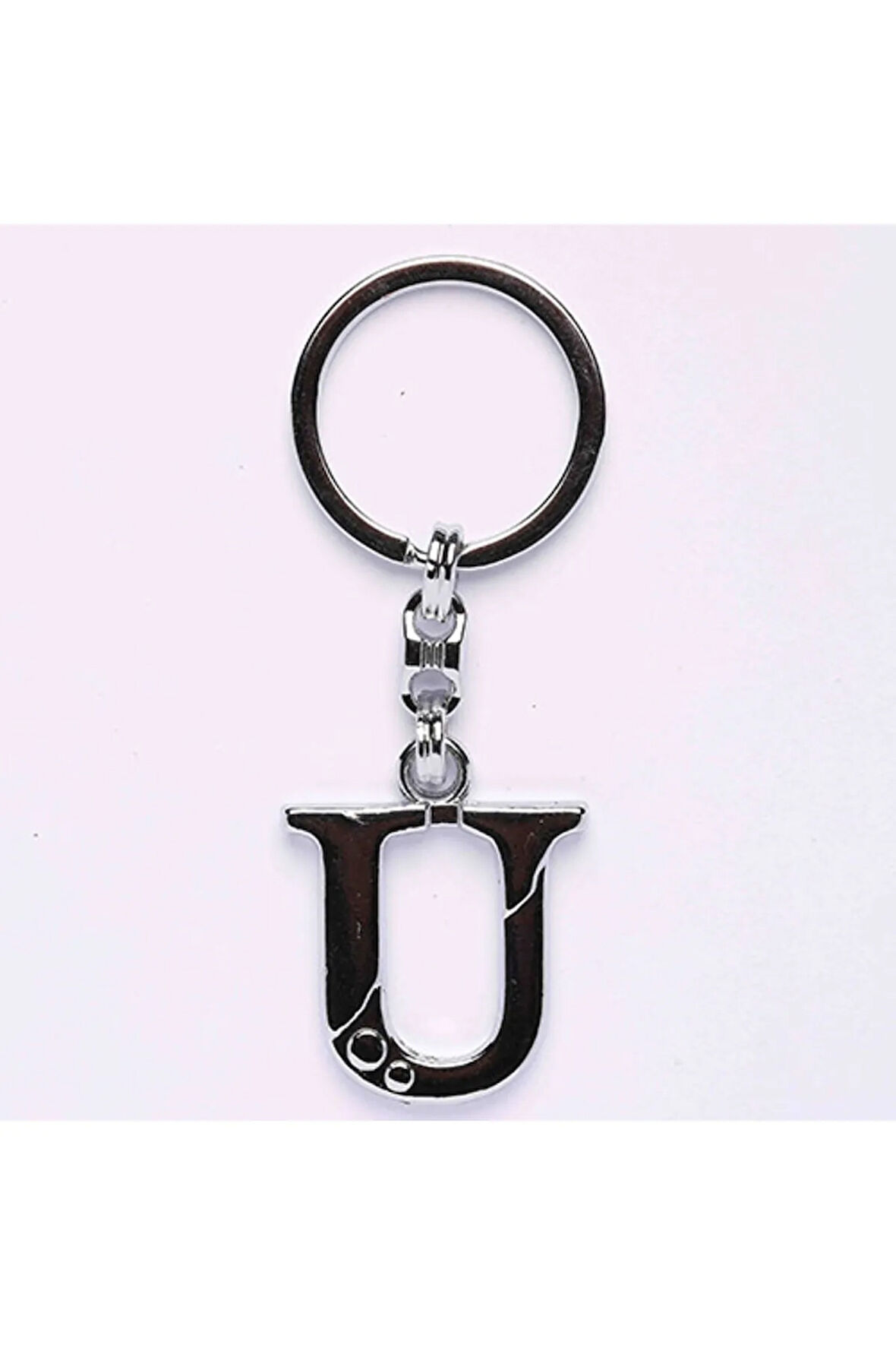 Metalik Krom Harf Anahtarlık