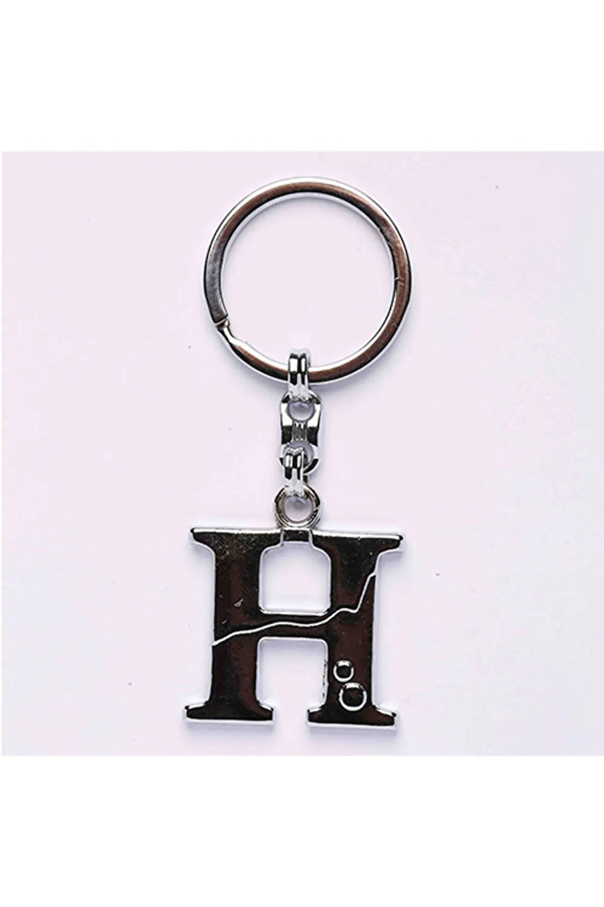 Metalik Krom Harf Anahtarlık