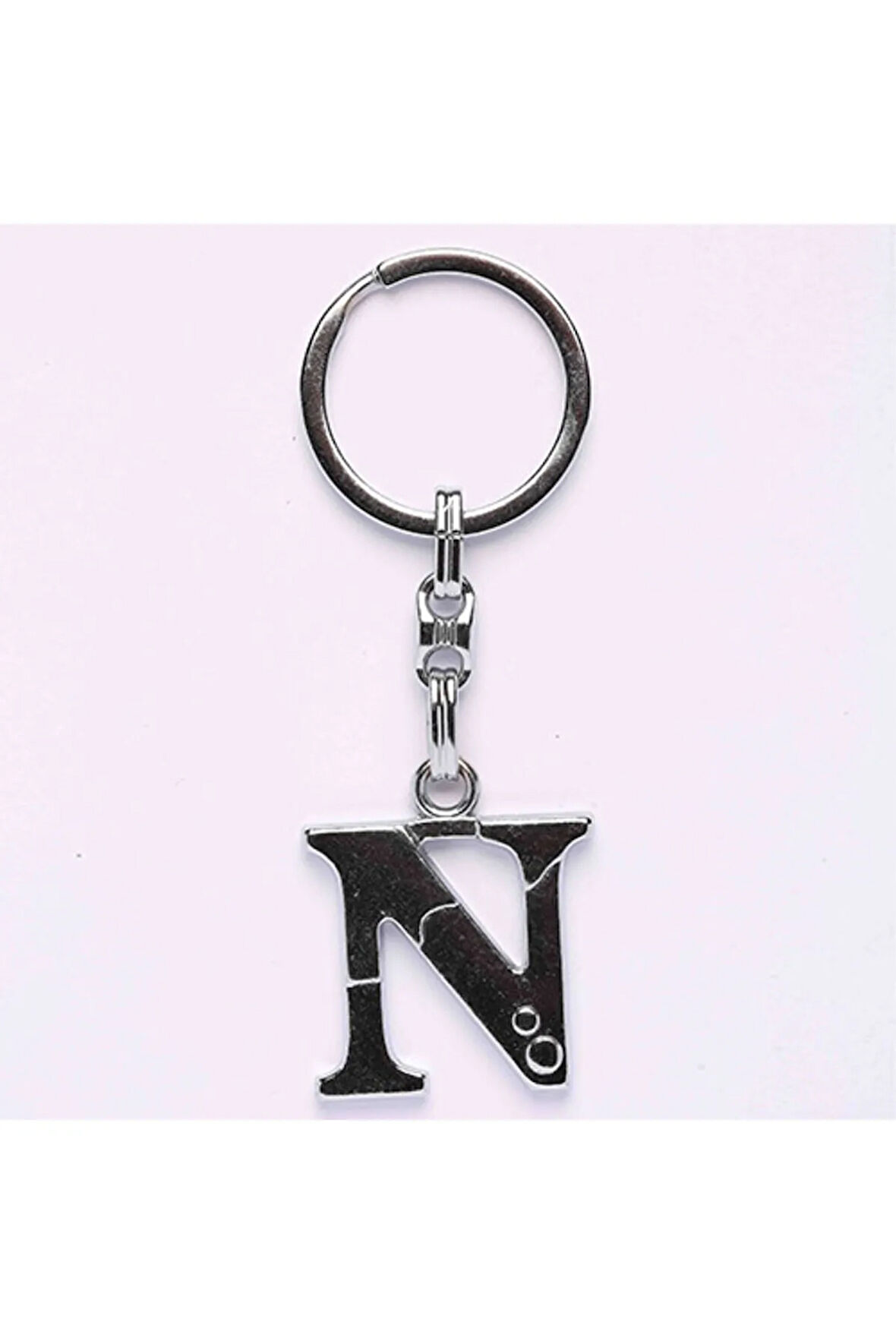 Metalik Krom Harf Anahtarlık