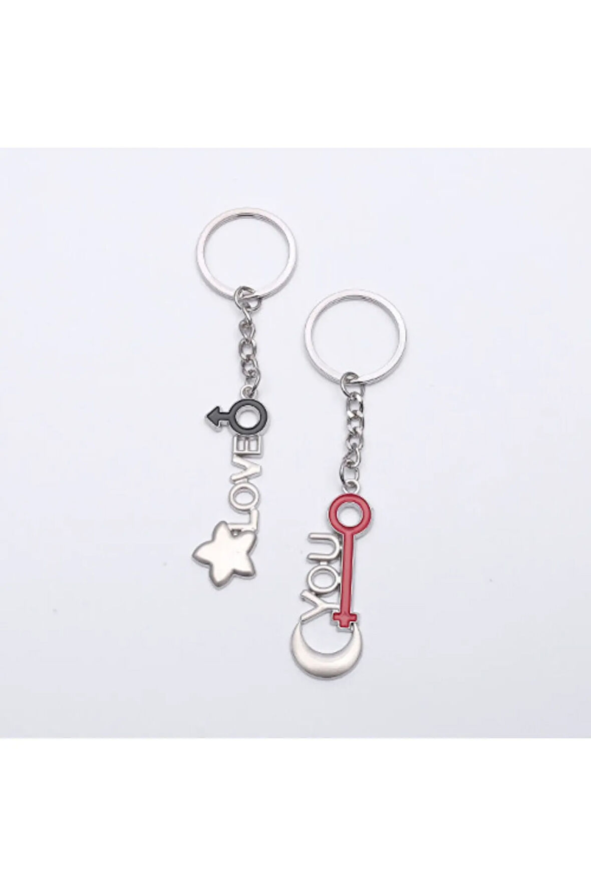 Sevgili Temalı Metal Anahtarlık