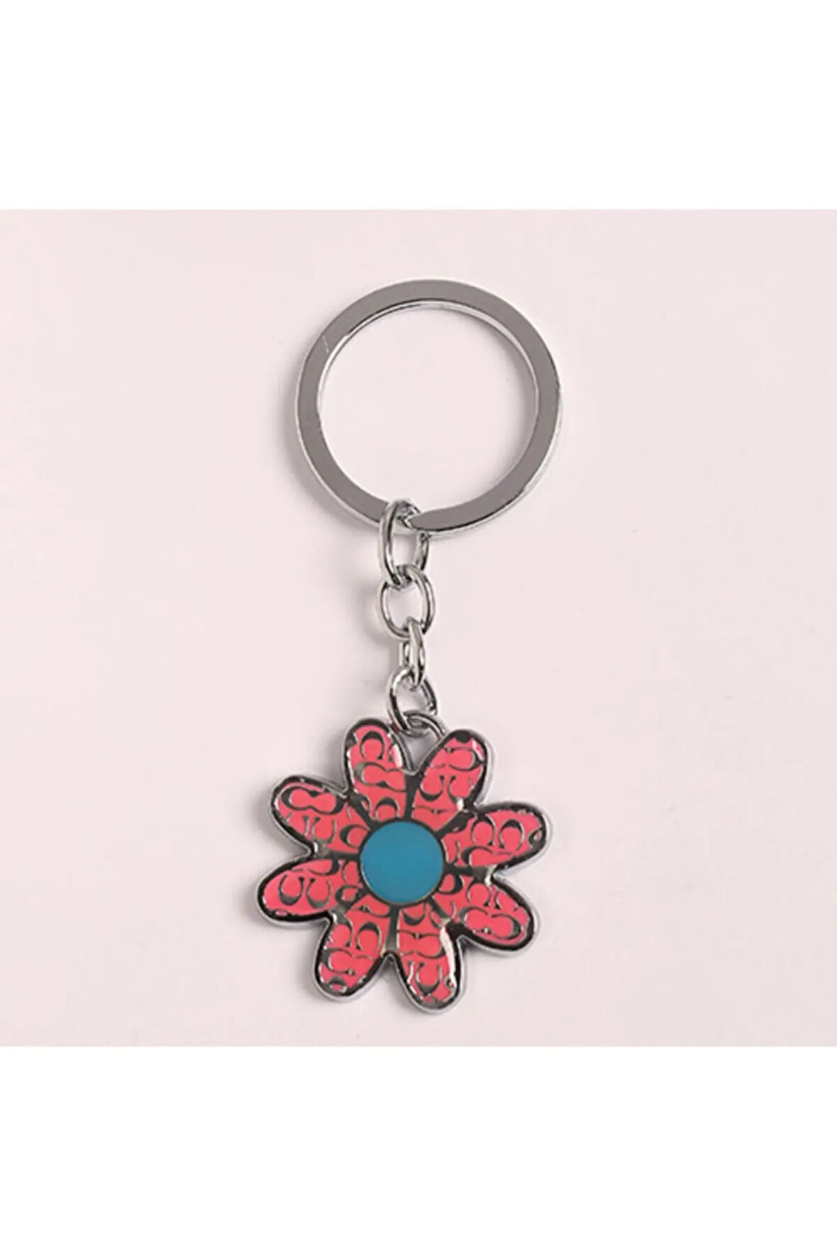 Yenihayat Çiçek Tasarımlı Metal Anahtarlık