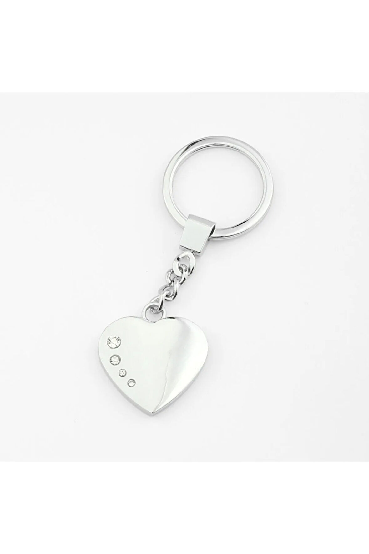 Taşlı Kalp Tasarımlı Anahtarlık
