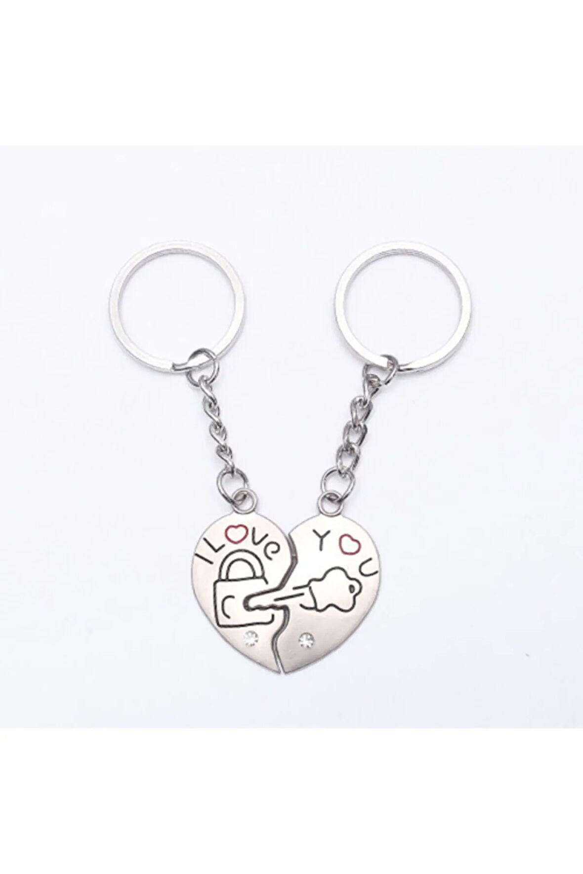 Sevgili Temalı Metal Anahtarlık