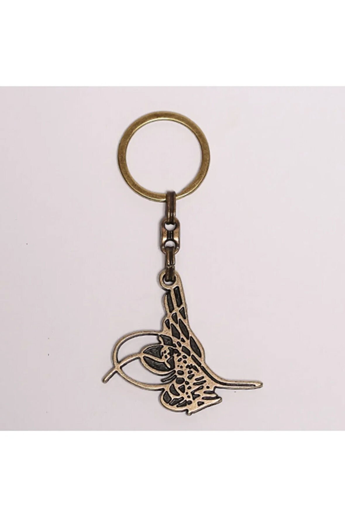 Bronz Tuğra Modeli Krom Anahtarlık