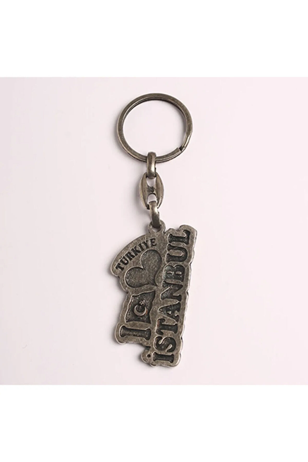 I Love Türkiye-istanbul Eskitme Anahtarlık