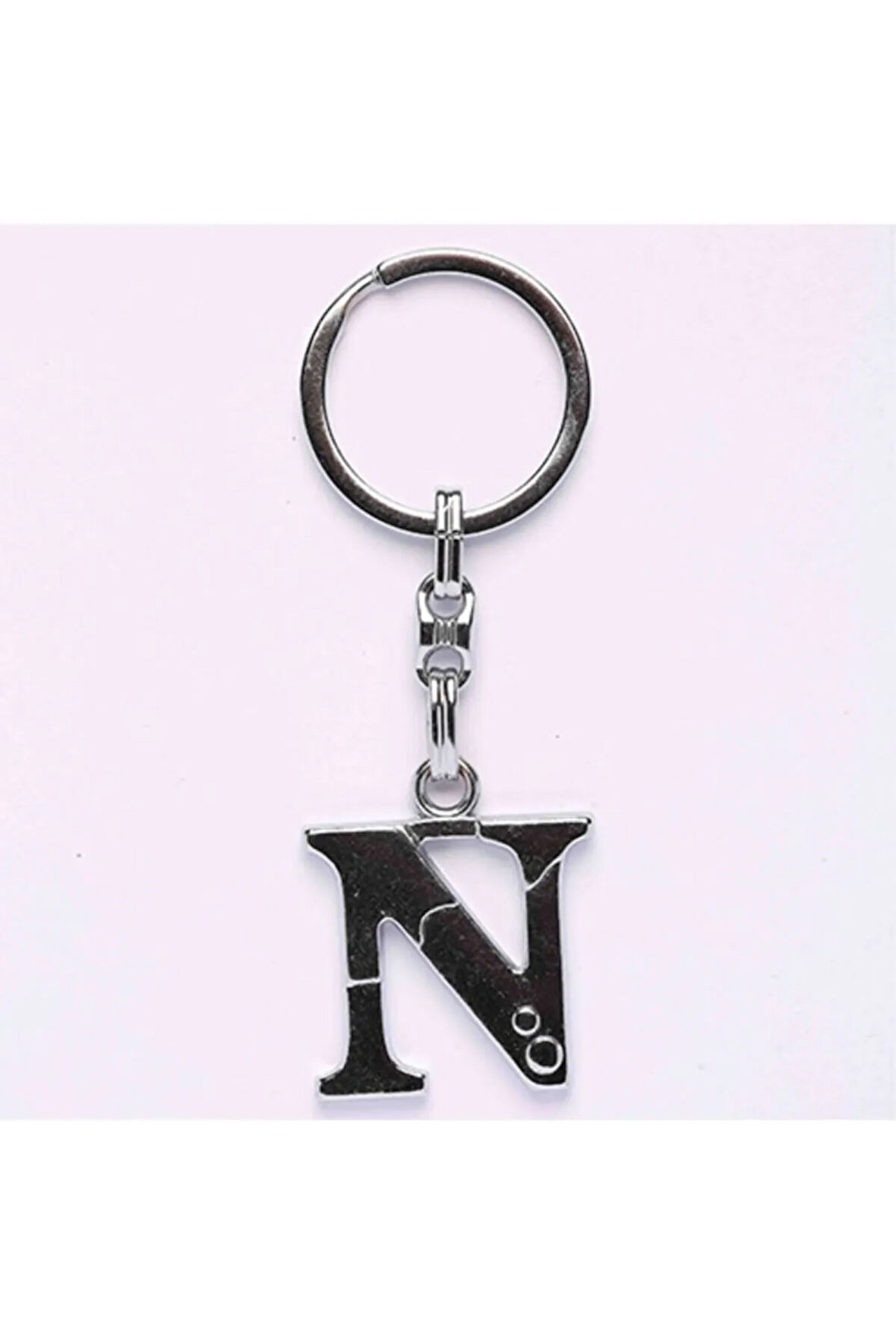 Metalik Krom Ve Harf Anahtarlık