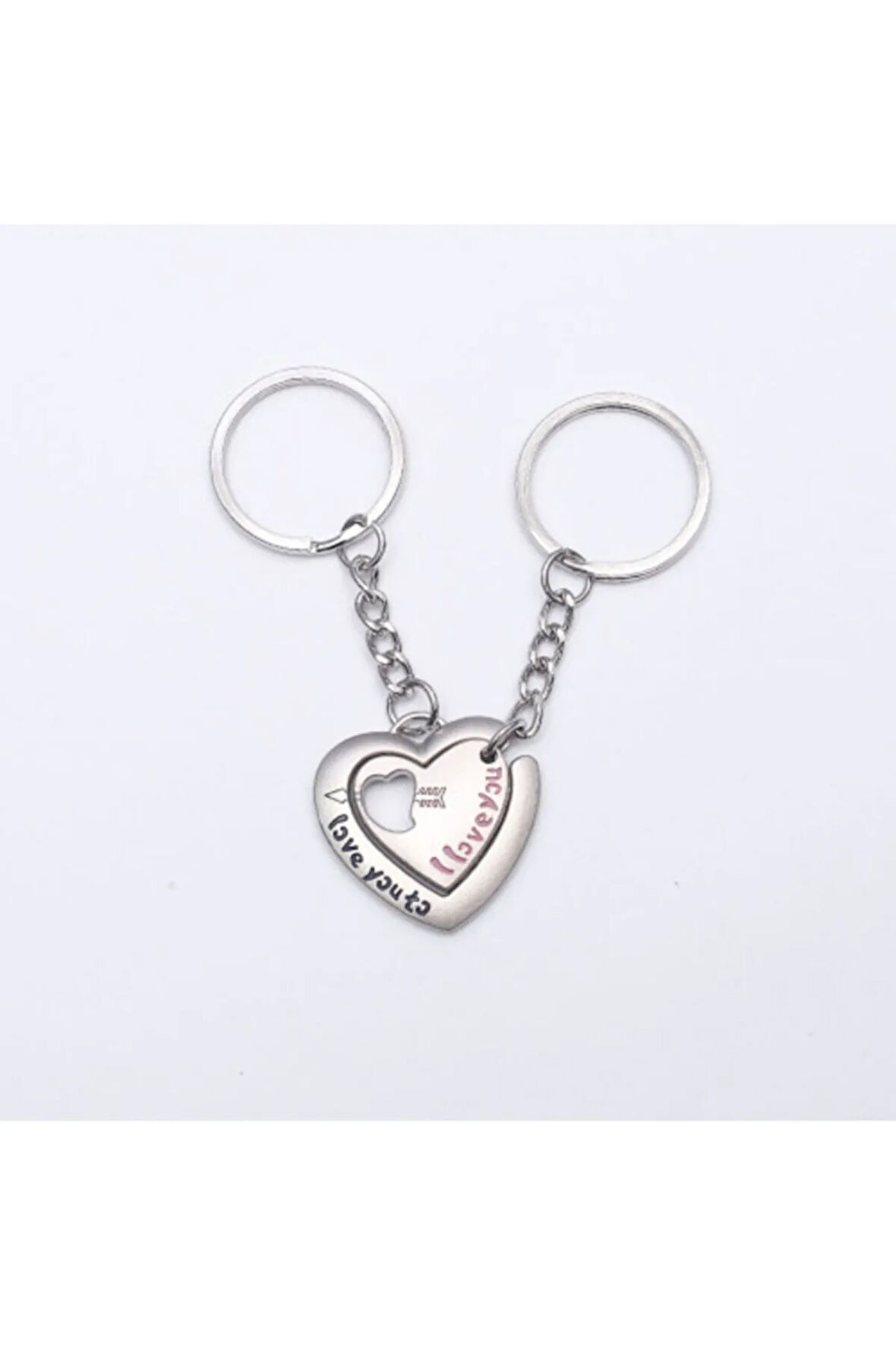 Sevgili Temalı Metal Anahtarlık