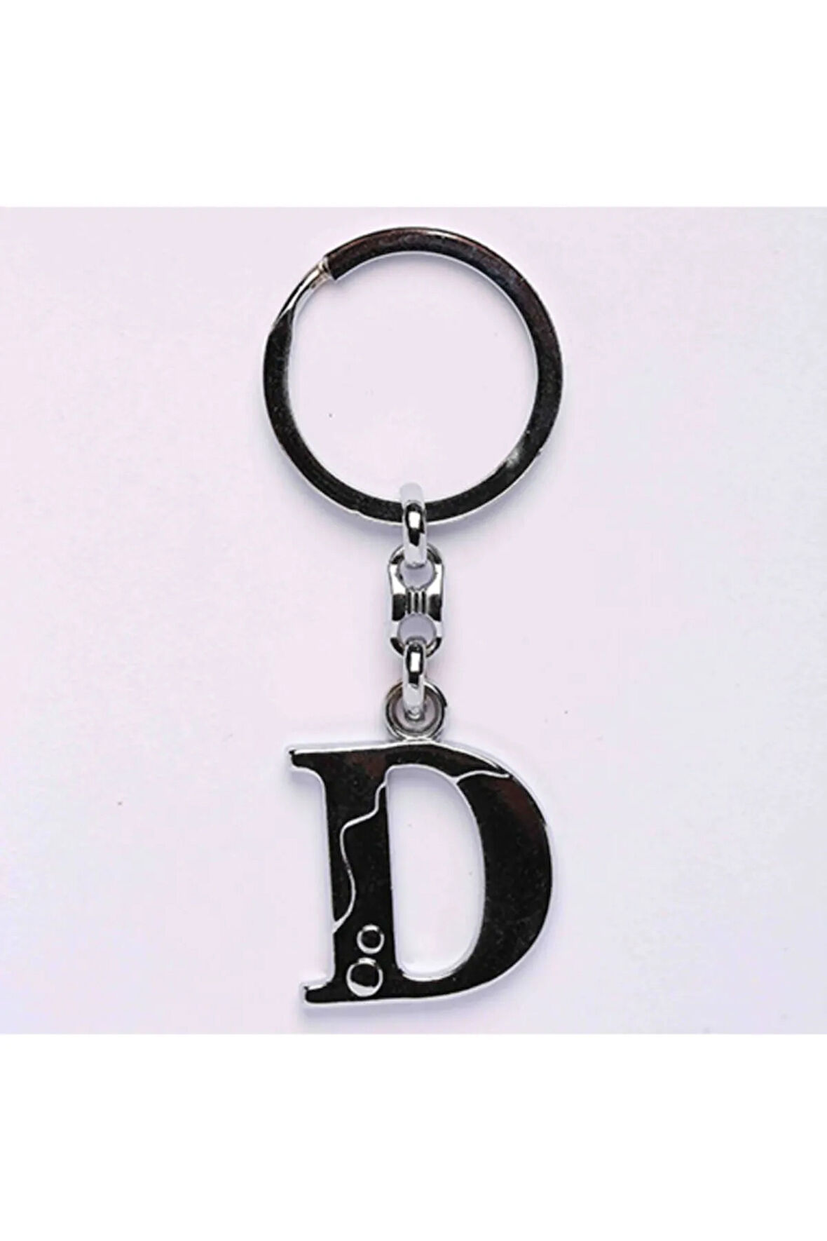 Metalik Krom Ve Harf Anahtarlık