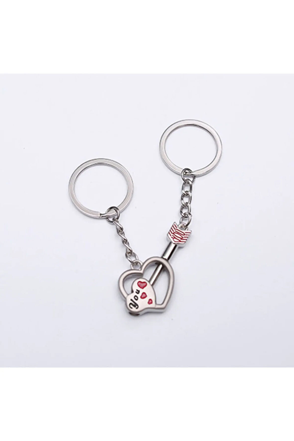 Sevgili Temalı Metal Anahtarlık