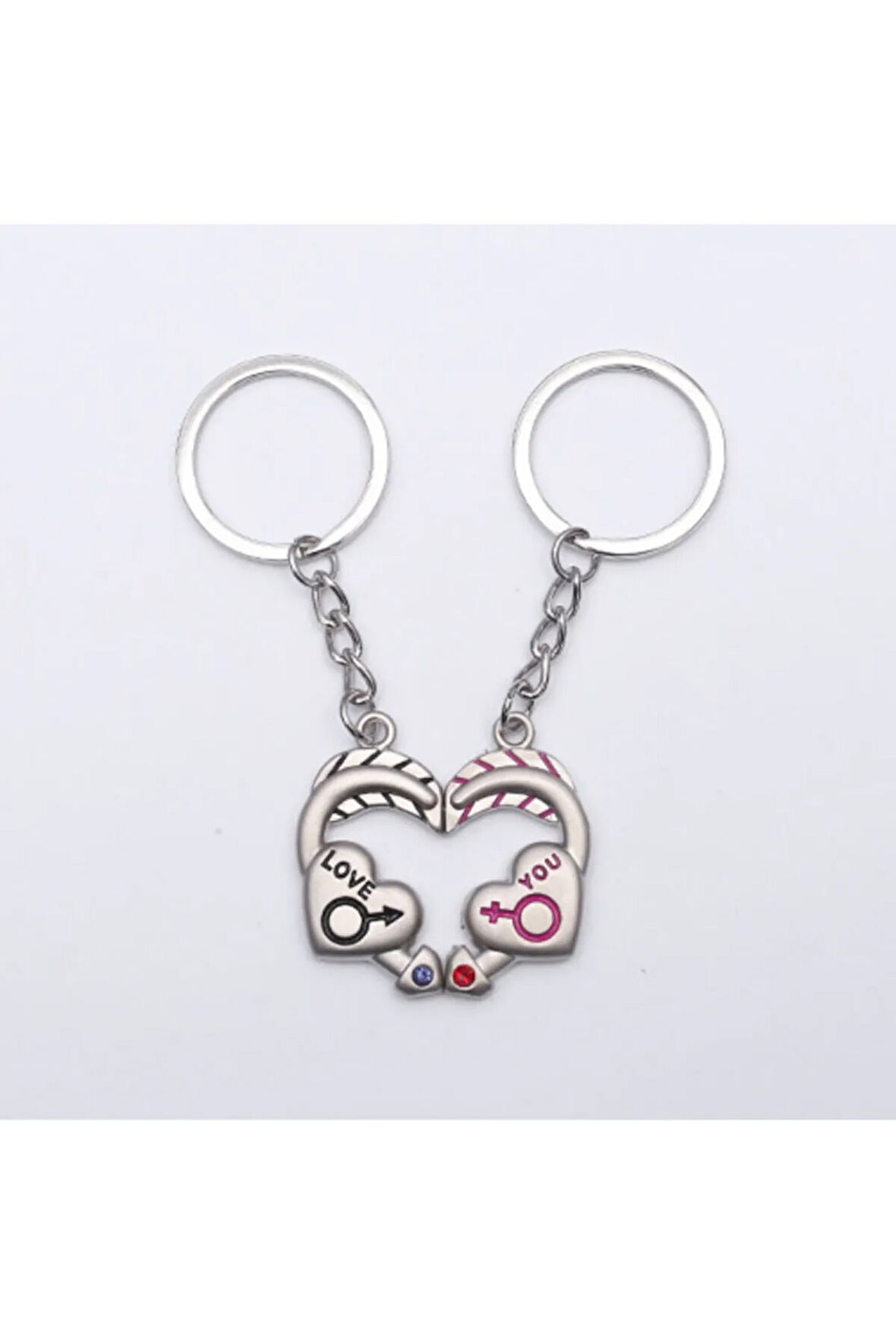 Sevgili Temalı Metal Anahtarlık