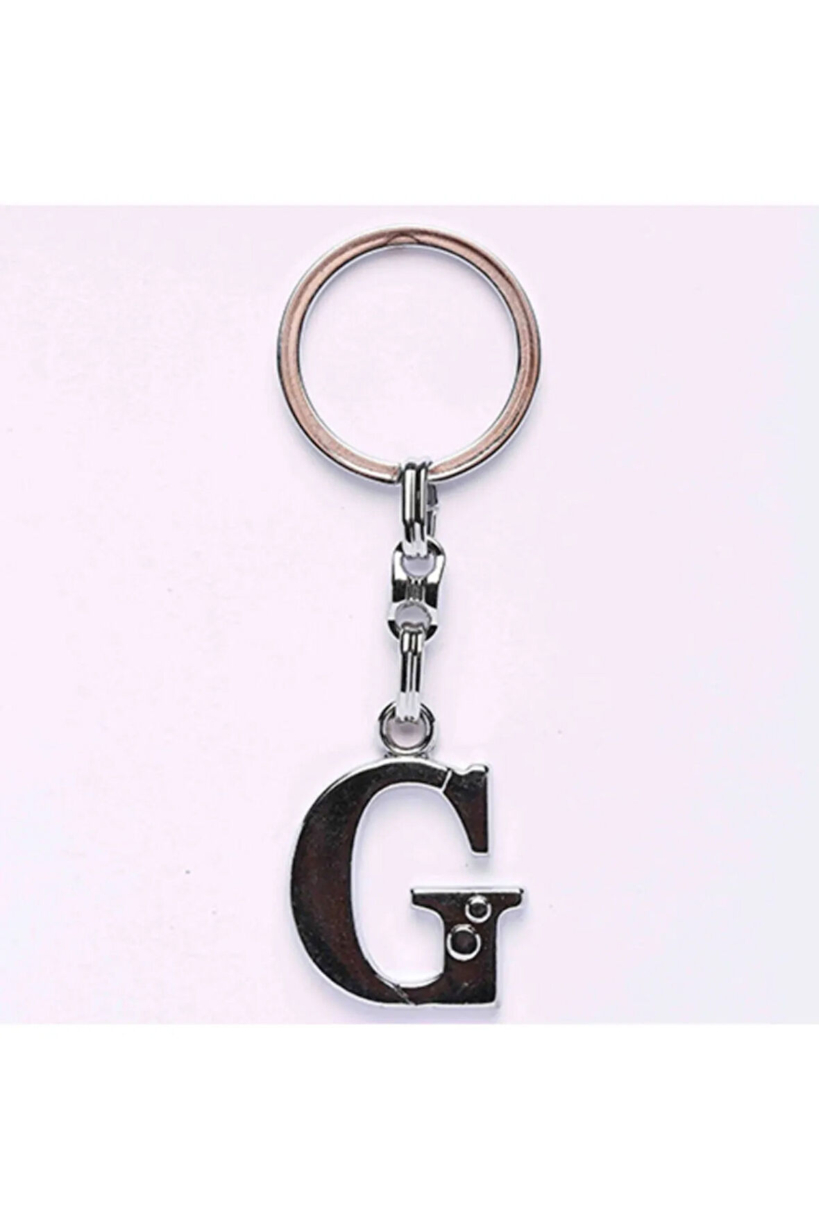 Metalik Krom Ve Harf Anahtarlık