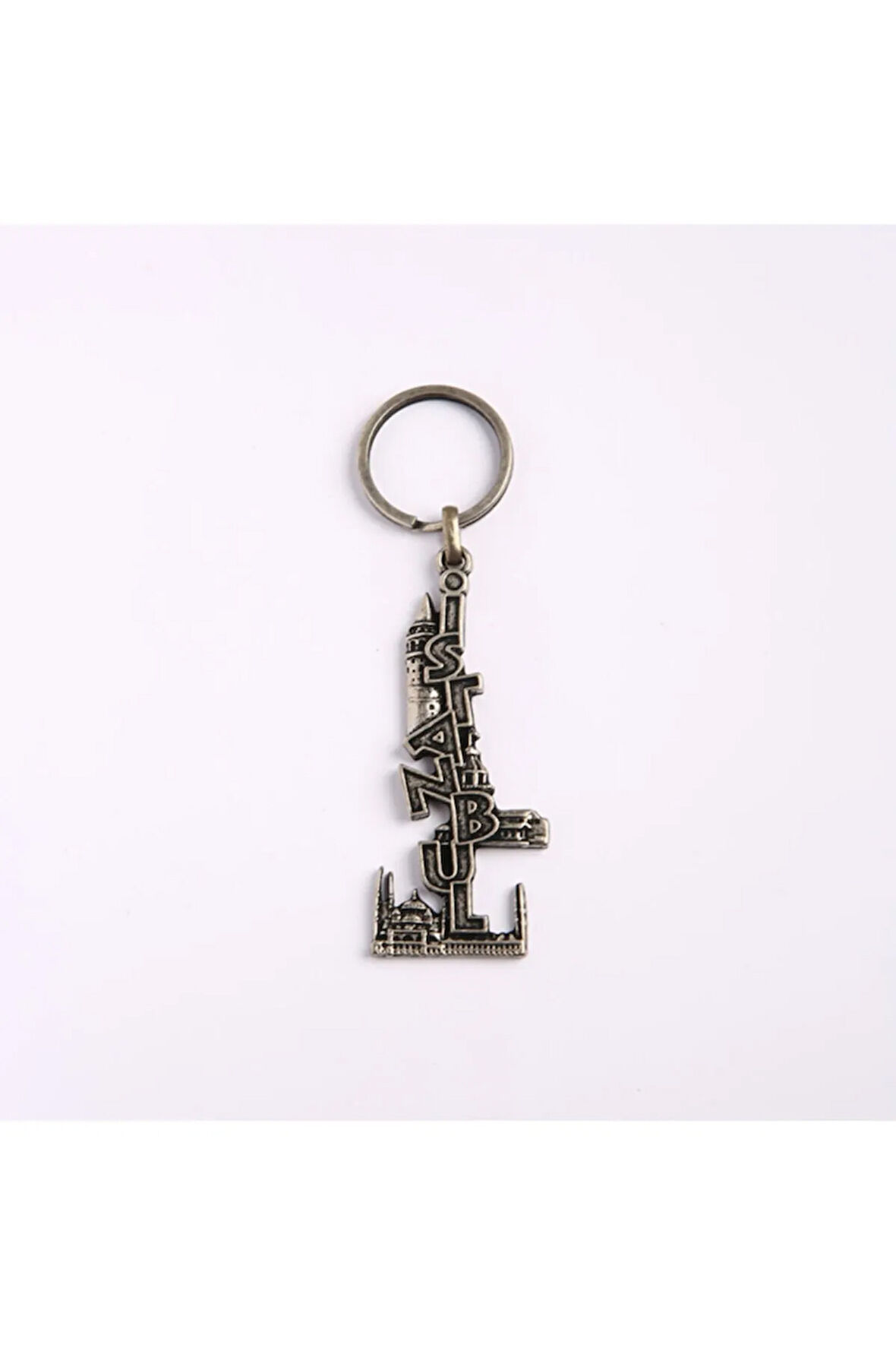 Istanbul Yazılı Ve Temalı Eskitme Anahtarlık