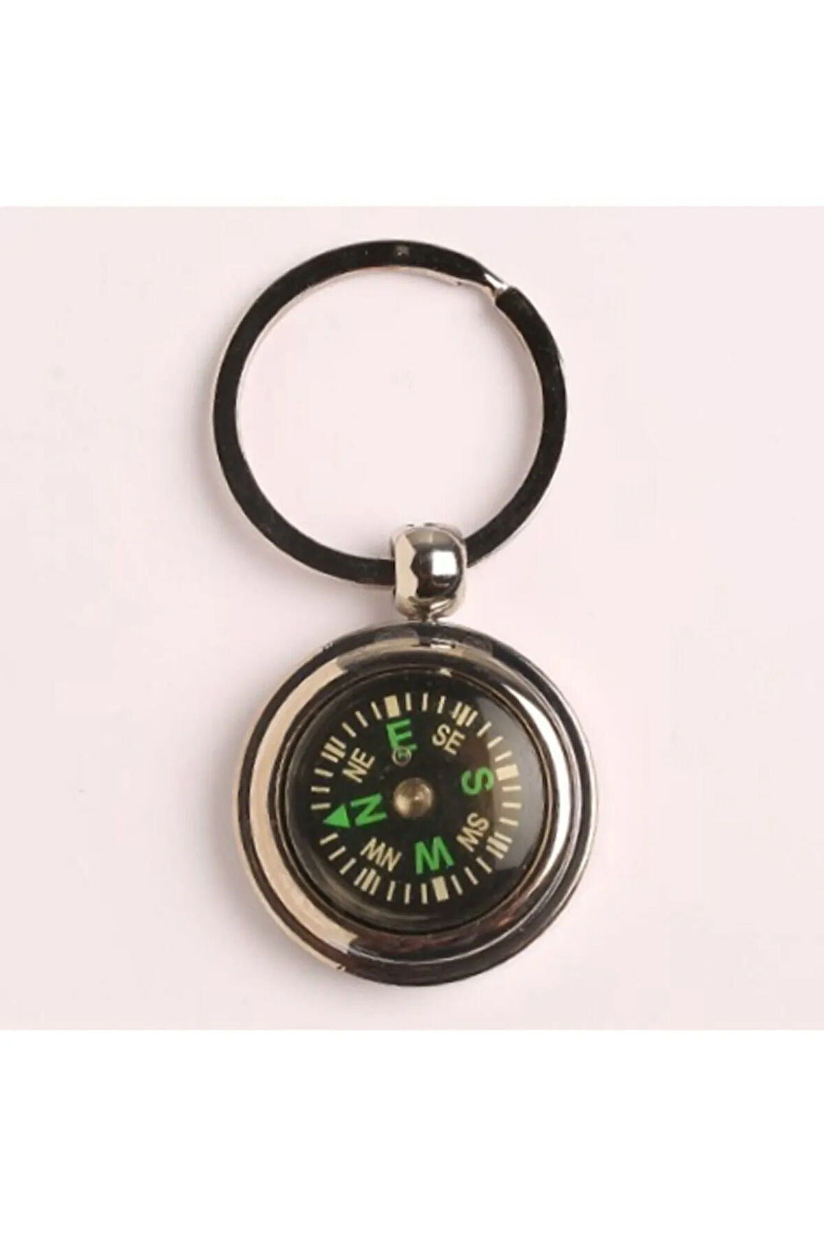 Yenihayat Pusulalı Çelik Anahtarlık-metalik Renk