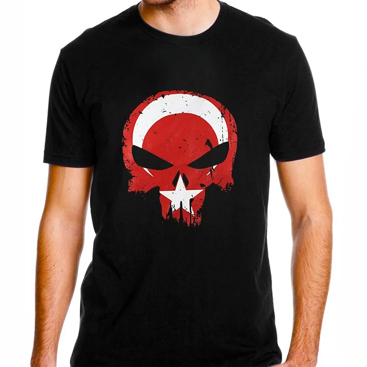 Alfa Punisher Cezalandırıcı Bayrak Baskılı Tişört