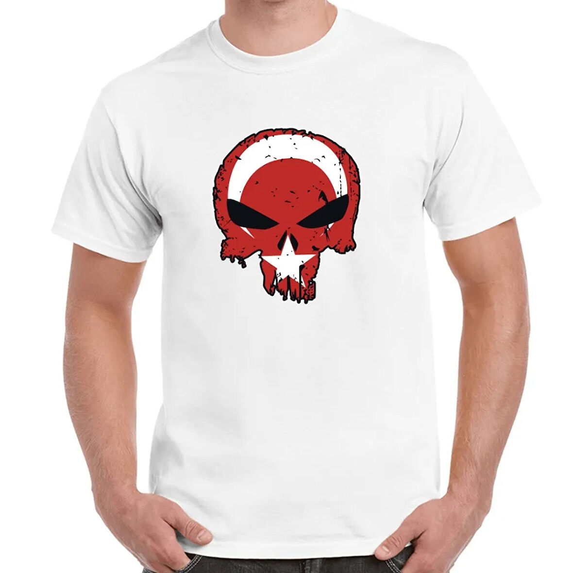 Alfa Punisher Cezalandırıcı Bayrak Baskılı Tişört