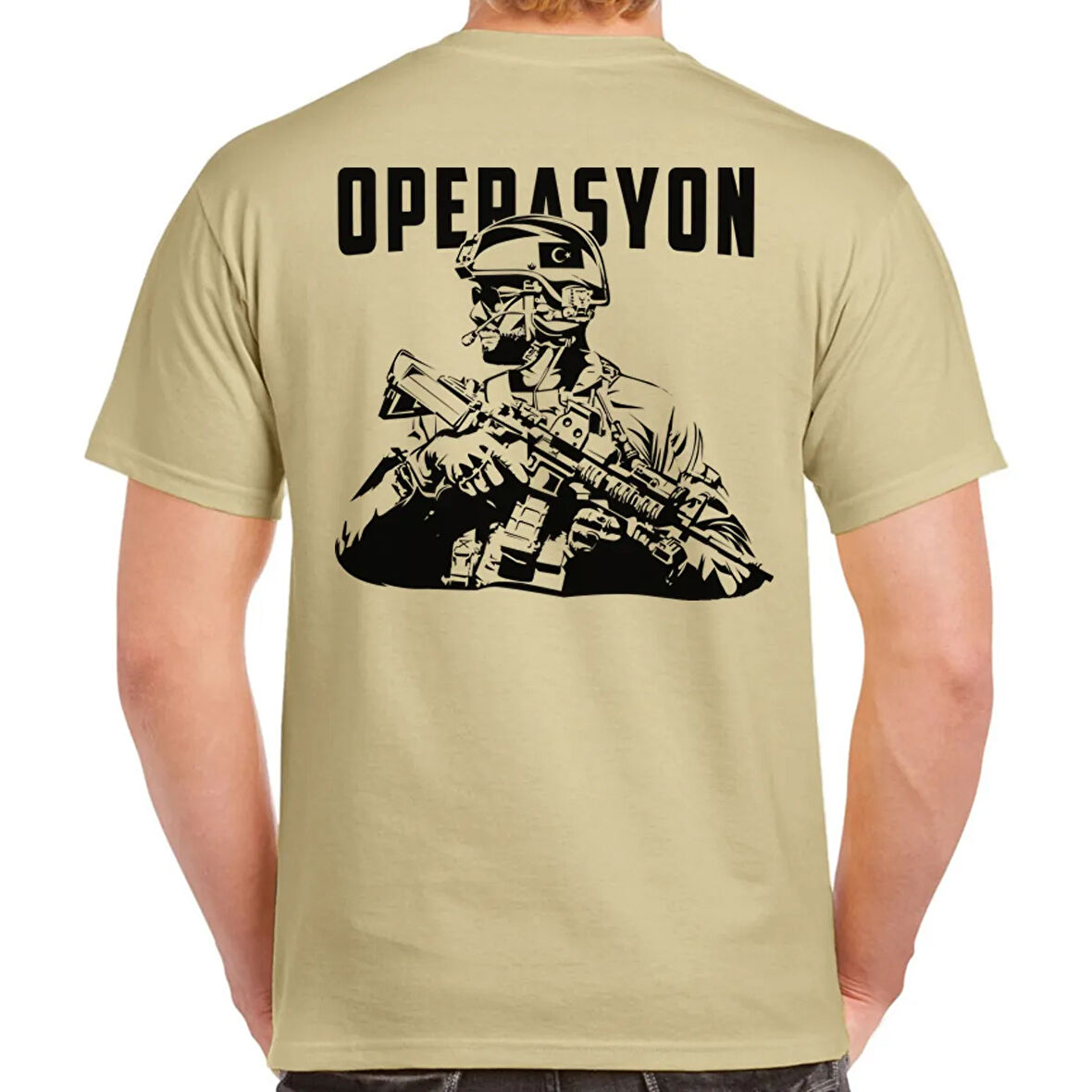 Alfa Operasyon Asker Baskılı Tişört