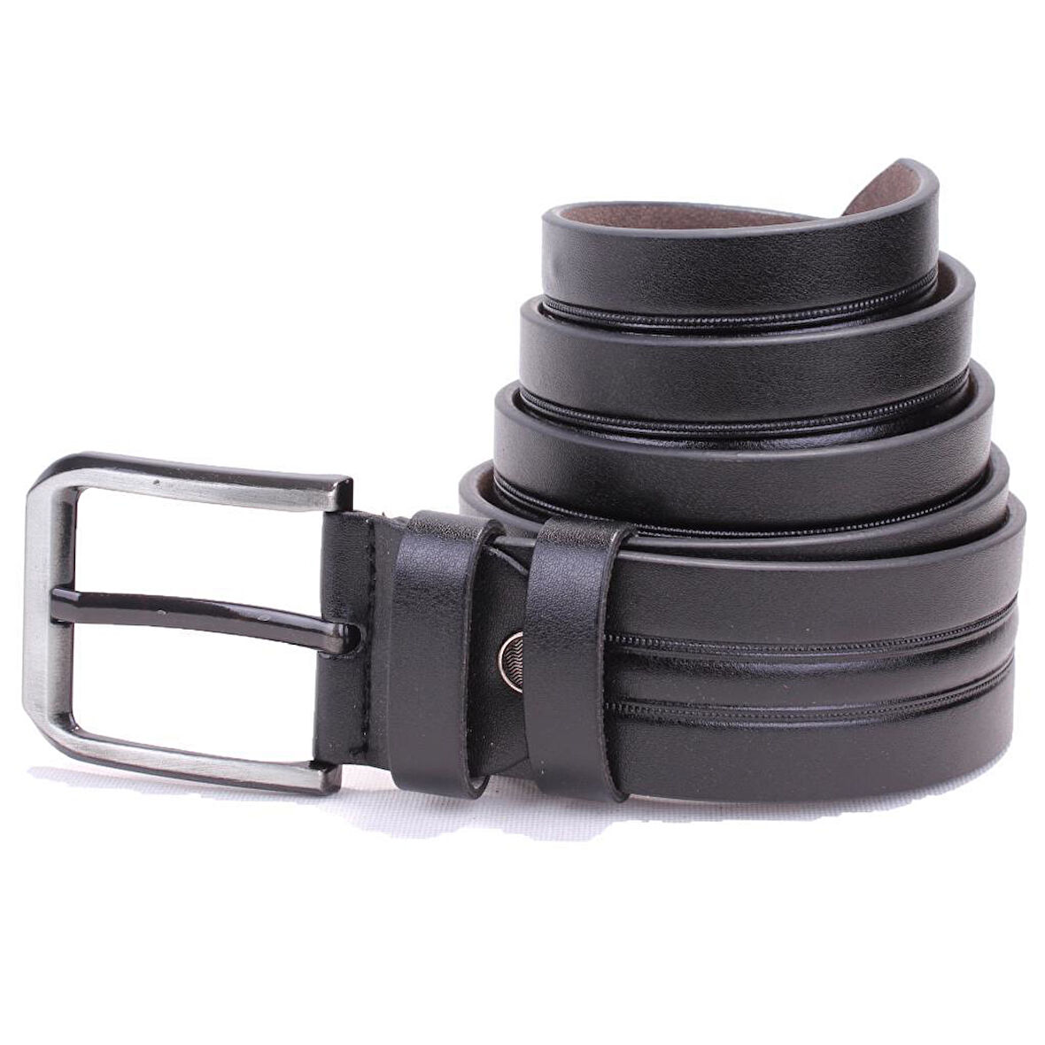 Dagoster DMK26-457 Siyah 4.5 cm Suni Deri Erkek Kemer