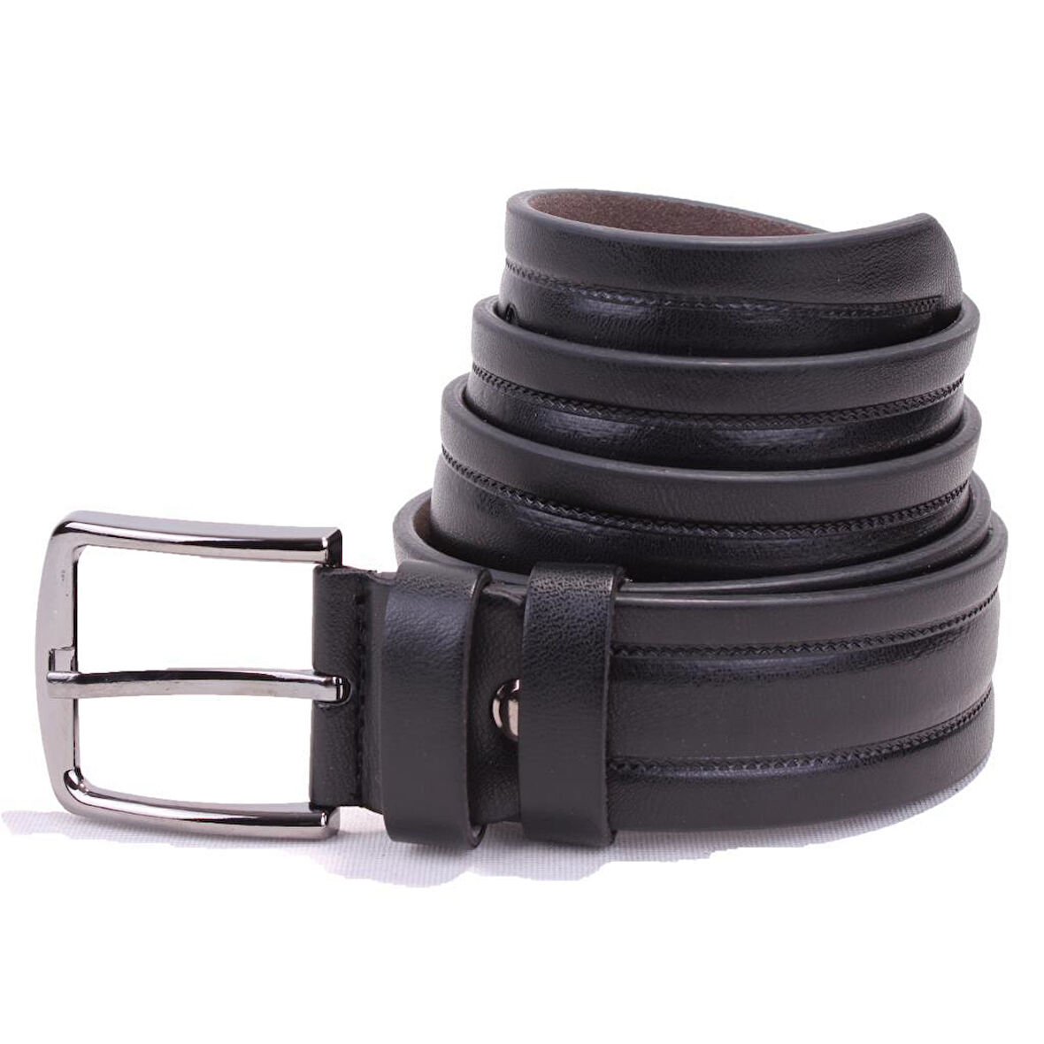 Dagoster DMK26-351 Siyah 4 cm Suni Deri Erkek Kemer