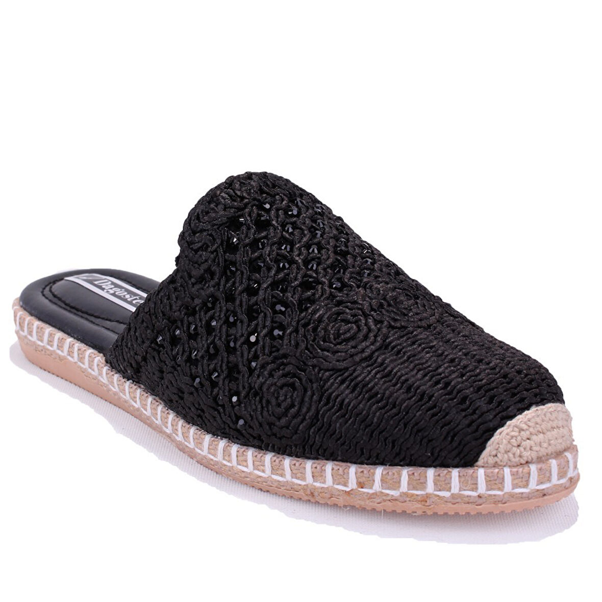 Dagoster DZA07-1155121 Siyah Triko Spor Kadın Terlik