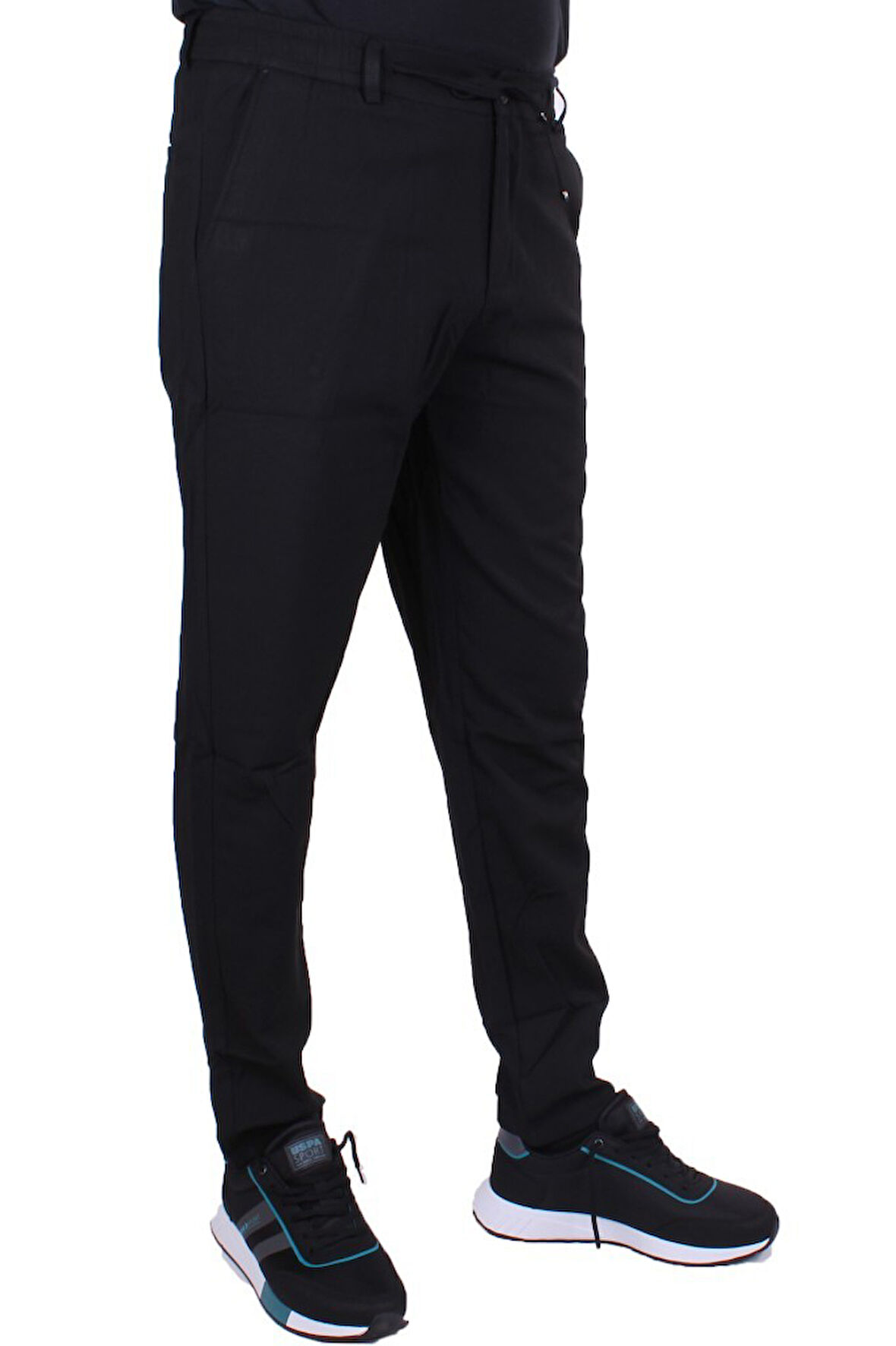 Dagoster DMG23-619712 Siyah Normal Bel Düz Paça Jogger Erkek  Pantolon