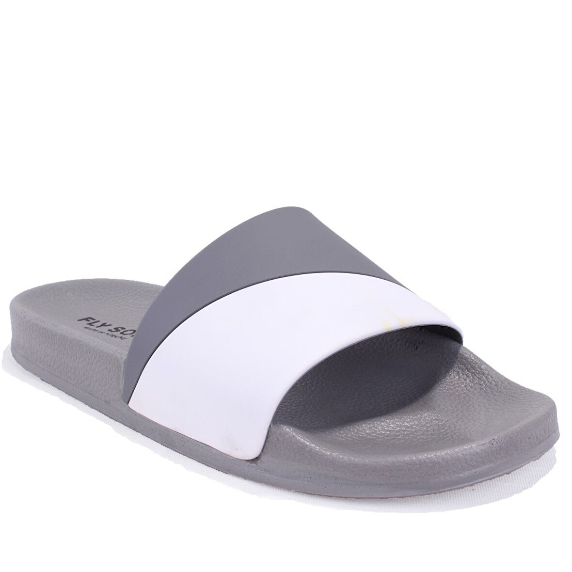 Fly Soft S263071 Gri Beyazı Günlük Ortopedik Erkek Spor Terlik