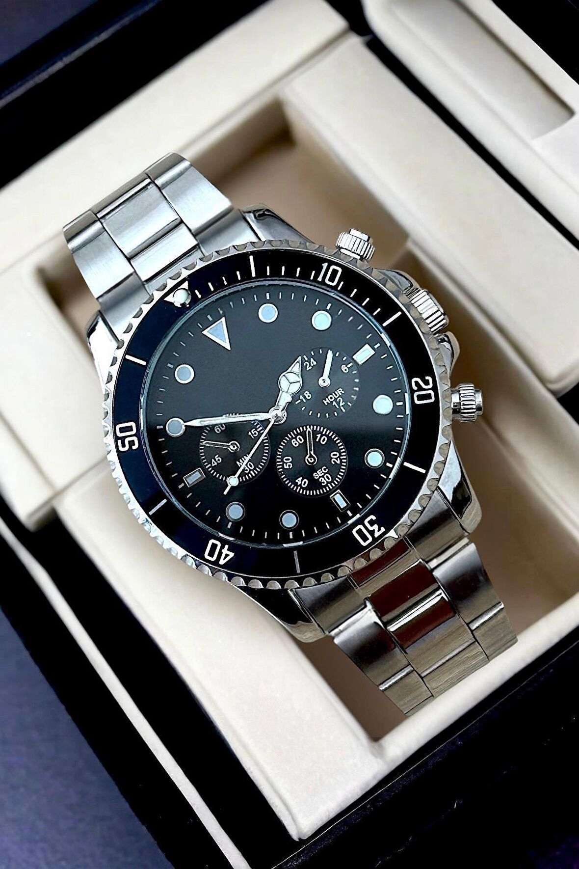 Premium Edition Ipc Kaplama Gümüş Erkek Kol Saati