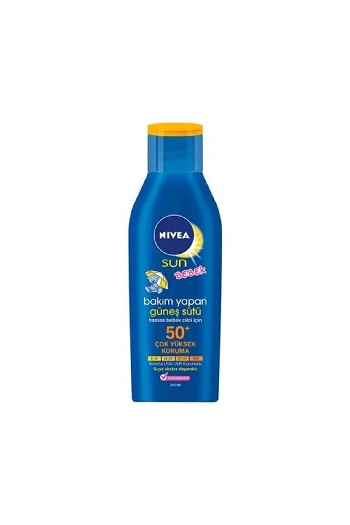 Nivea Sun Spf 50+ Koruma Bakım Bebek Güneş Losyonu Hassas Cilt Güneş Kremi 200ml Çok Yüksek Koruma