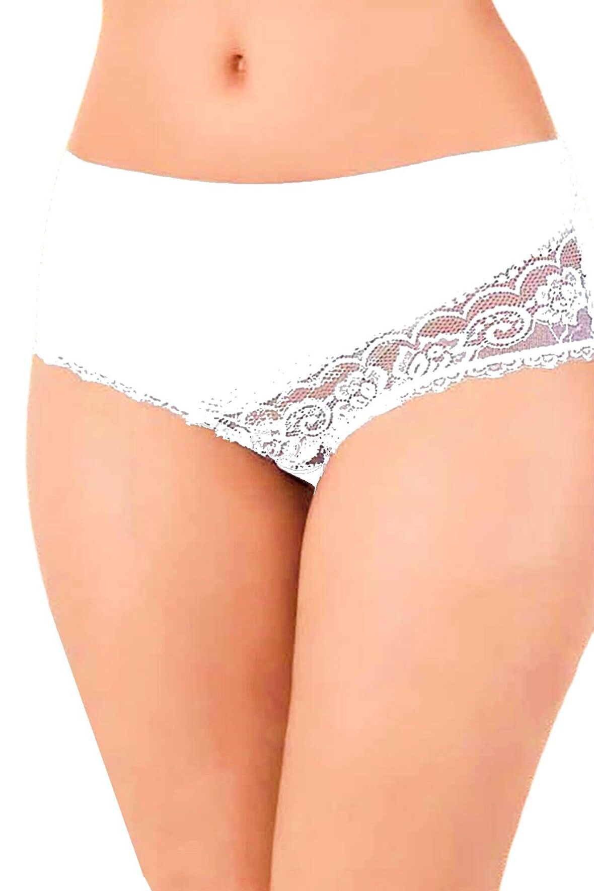 Kadın Külot Dantel Detaylı 2 Li Paket 735 BGL-ST01446