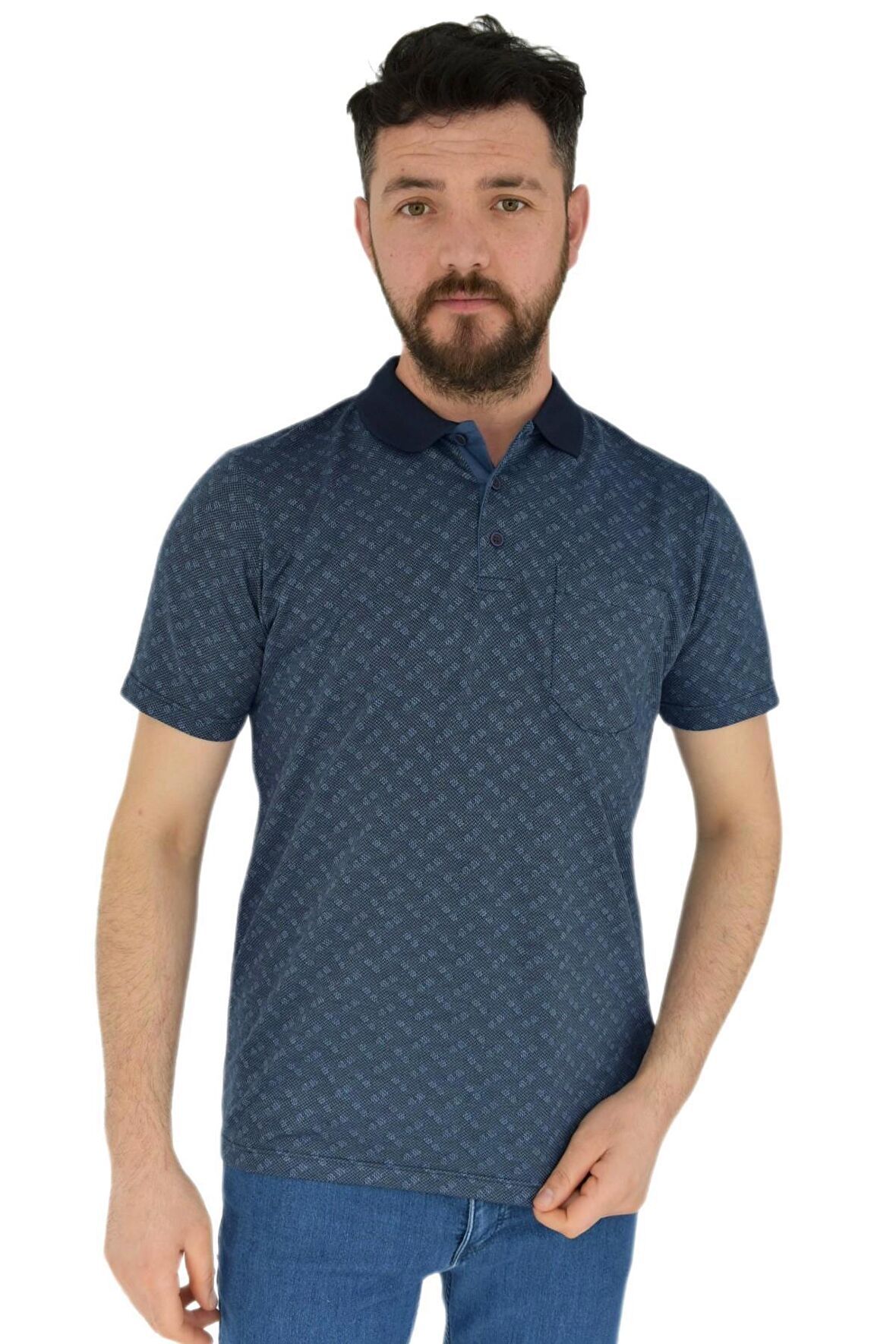 Erkek Polo Yaka Cepli Tişört BGL-ST02793