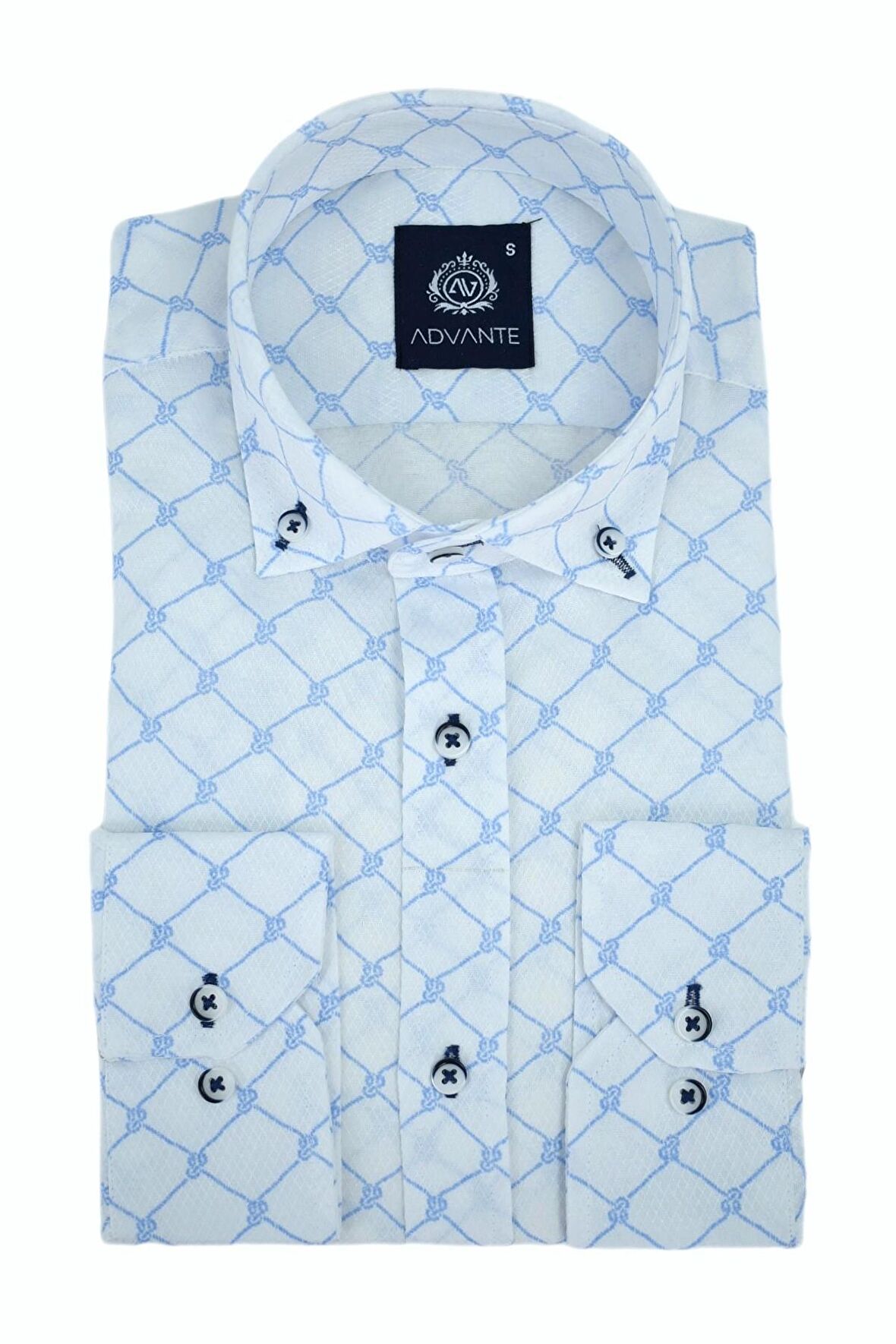 Erkek Silim Fitt Çizgi Kareli Uzun Kol Gömlek BGL-ST02981