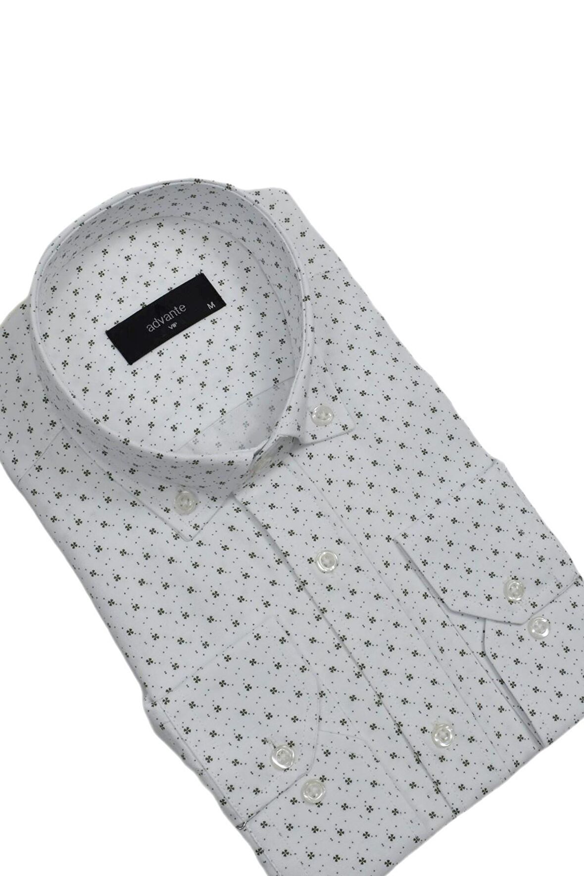 Erkek Puantiyeli Klasik Uzun Kol Gömlek BGL-ST02991