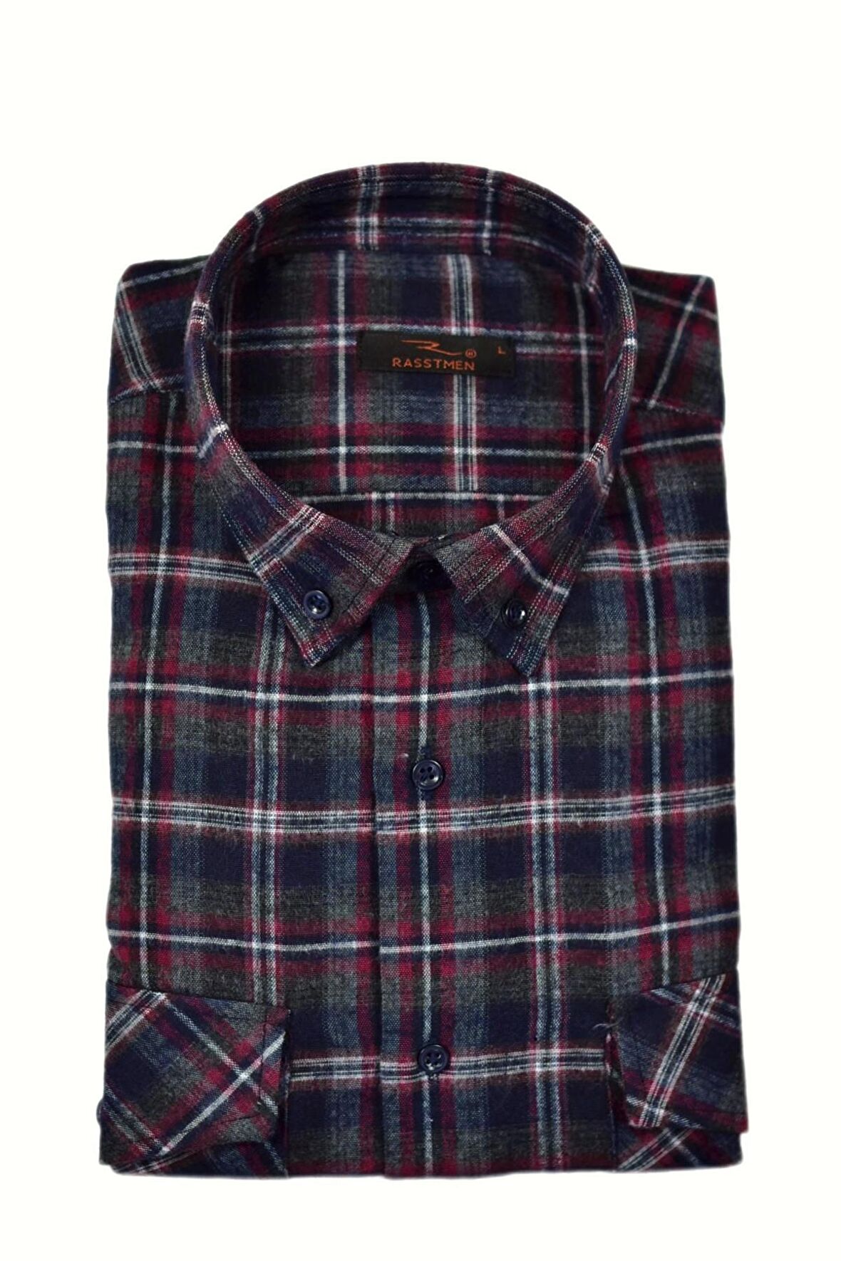 Erkek Pamuklu Kışlık Çift Cep Kapaklı Renk Gömlek BGL-ST03264