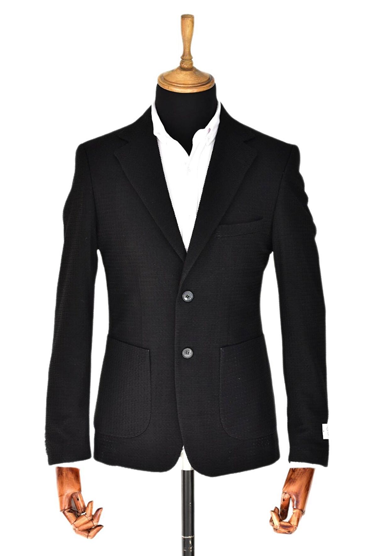 Erkek Tek Spor Ceket Çift Yırtmaçlı Gofre BGL-ST03587