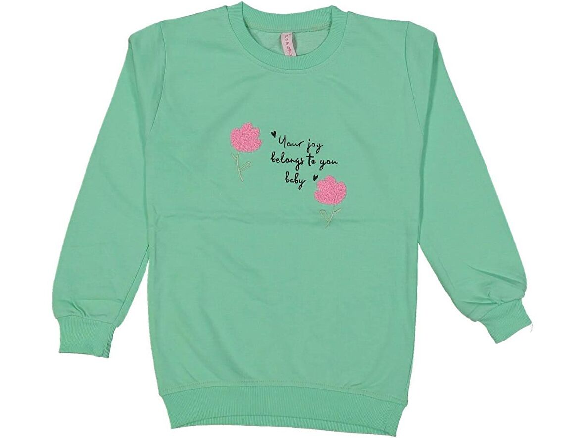 Kız Çocuk Mevsimlik Your Joy Nakışlı Sweatshirt BGL-ST03643