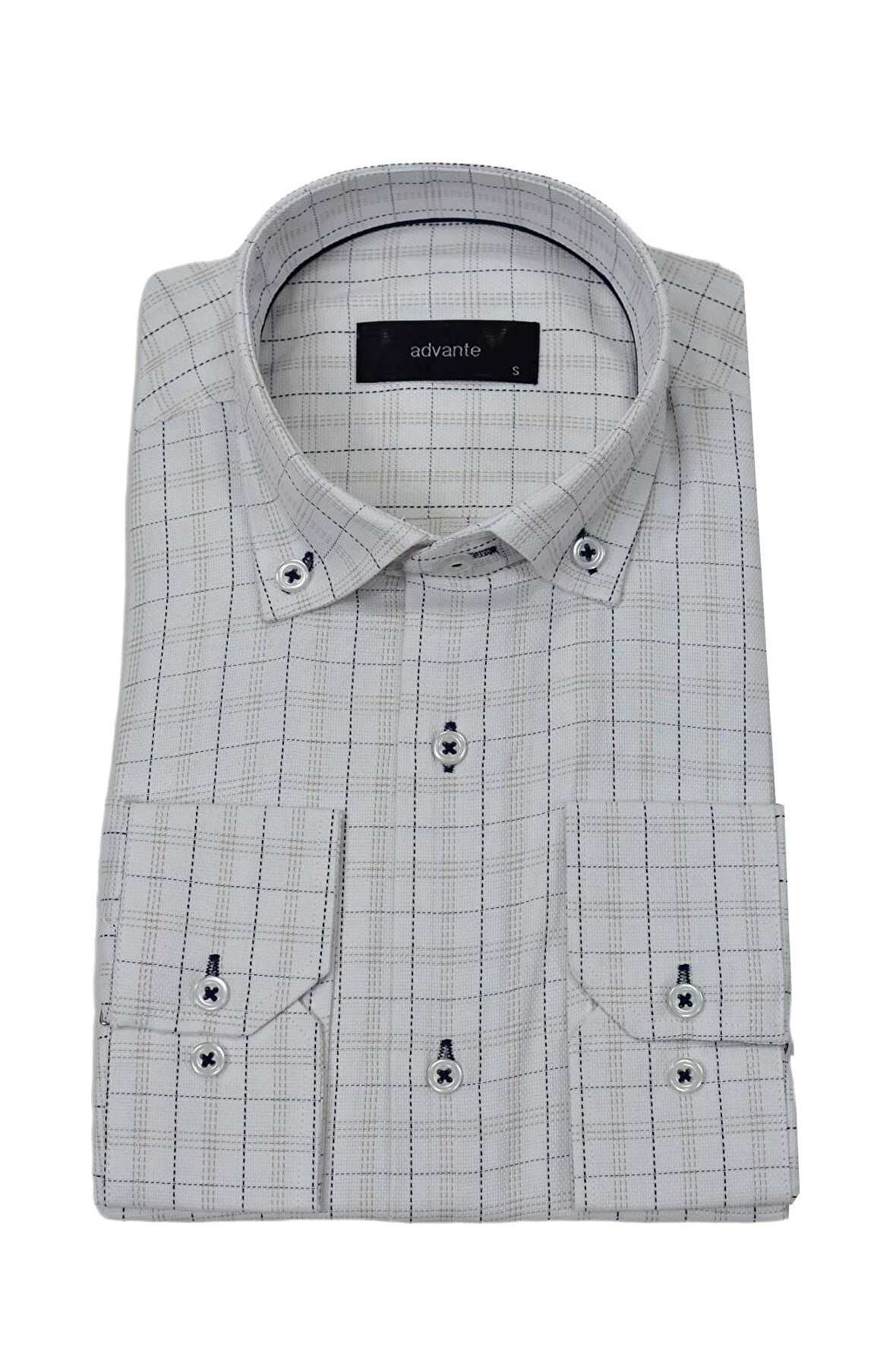 Erkek Klasik Piti Kare Tek Cepli Gömlek BGL-ST03905