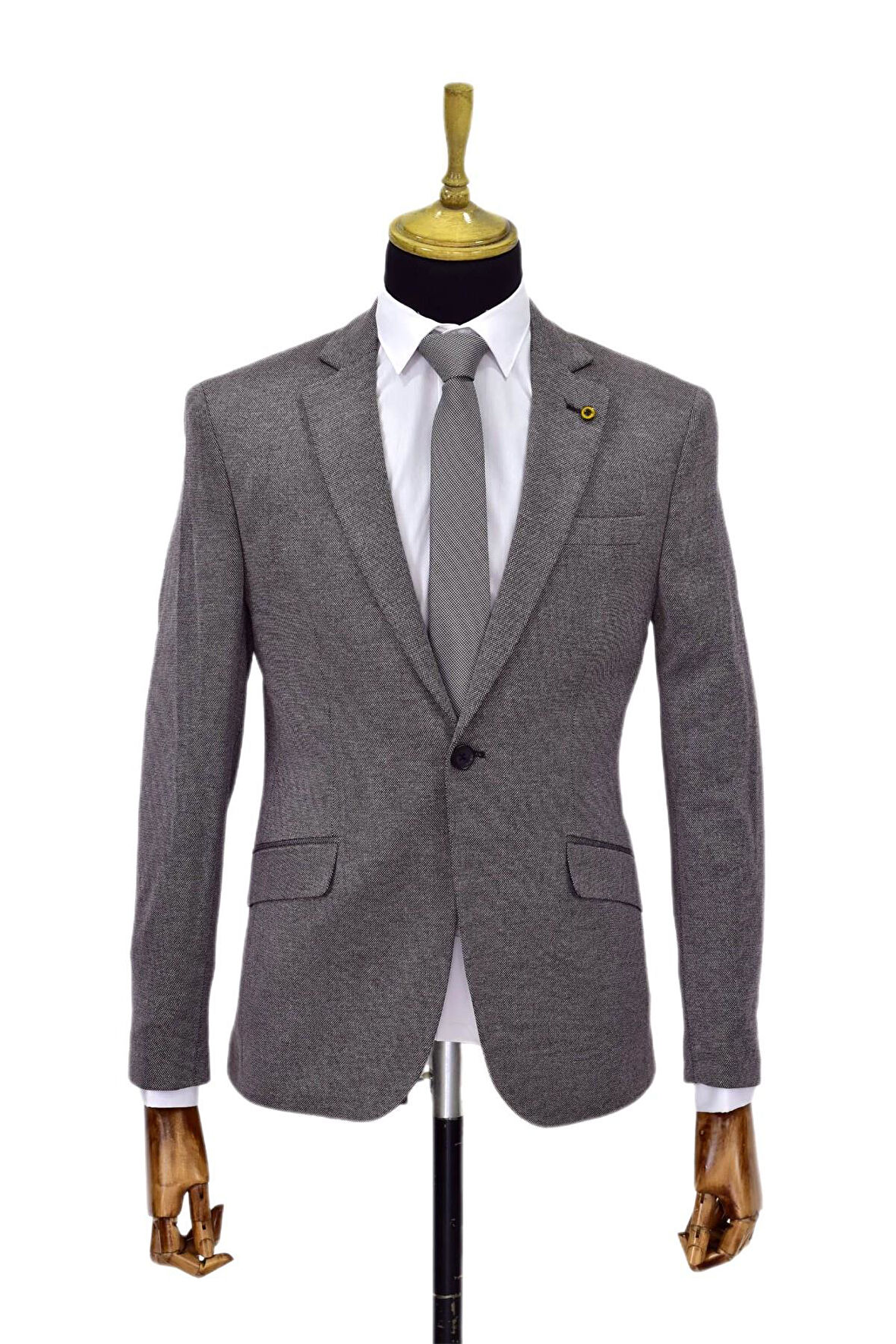 Erkek Bordo Tek Spor Ceket Çift Yırtmaçlı BGL-ST03973