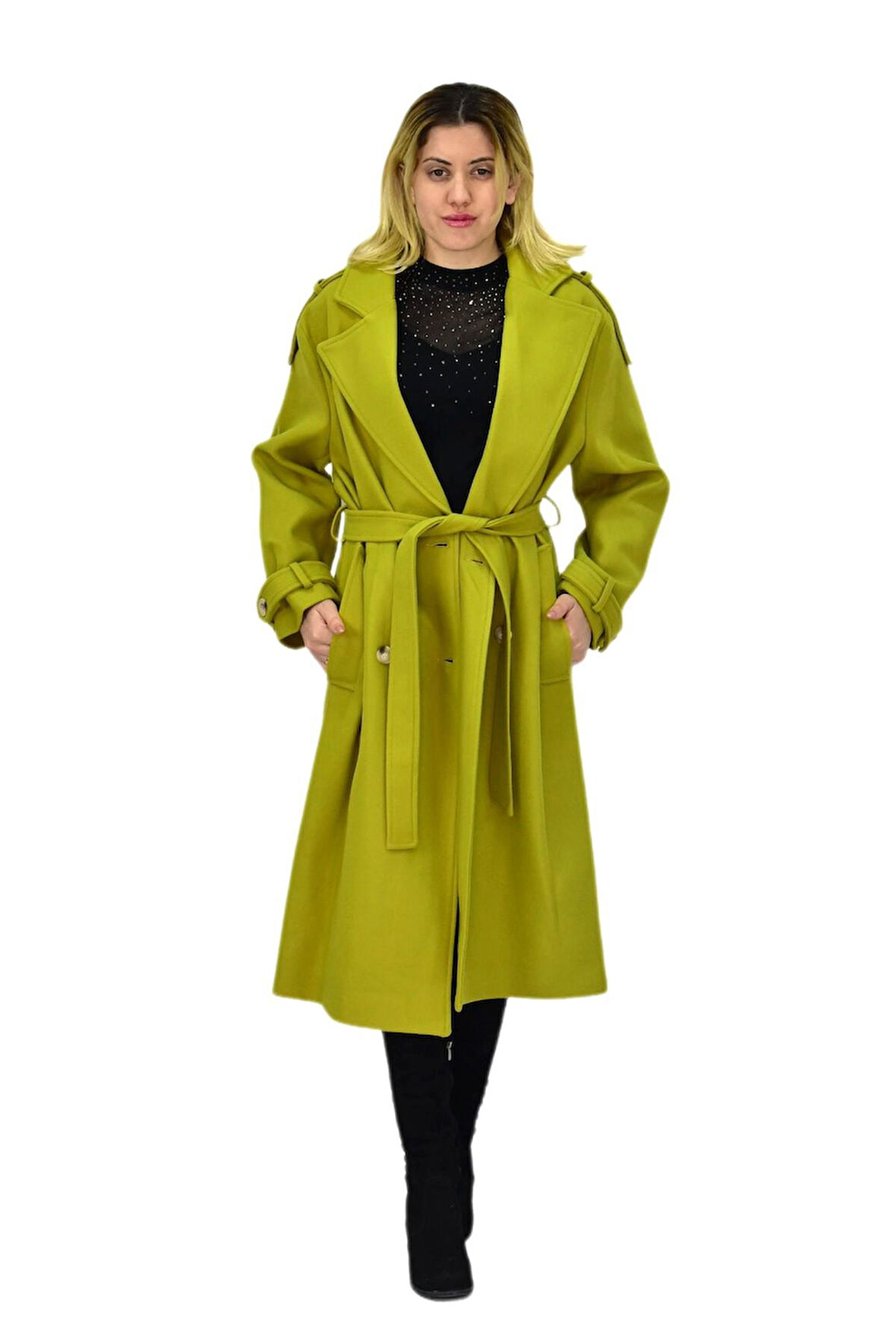 Kadın Uzun Kaşe Kaban BGL-ST04117