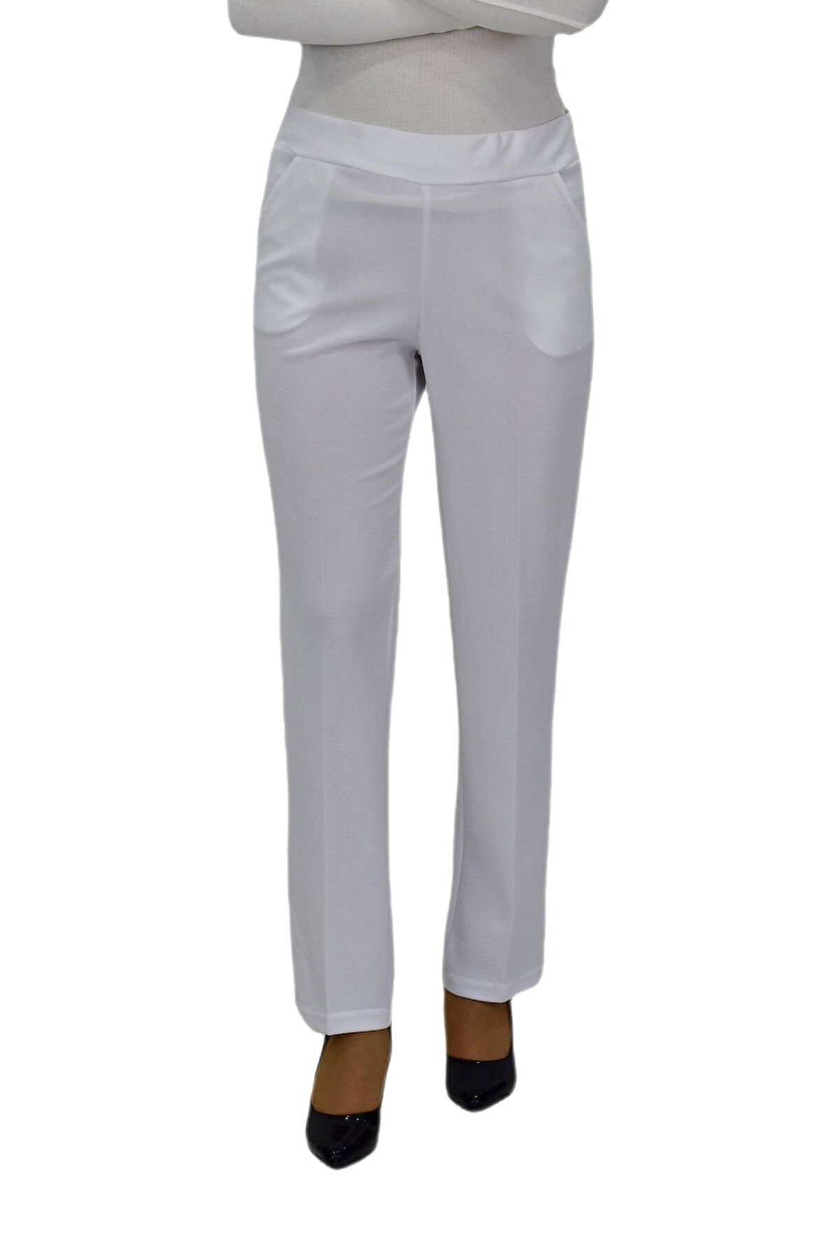 Kadın Kumaş Pantolon Kemer Lastikli BGL-ST04320