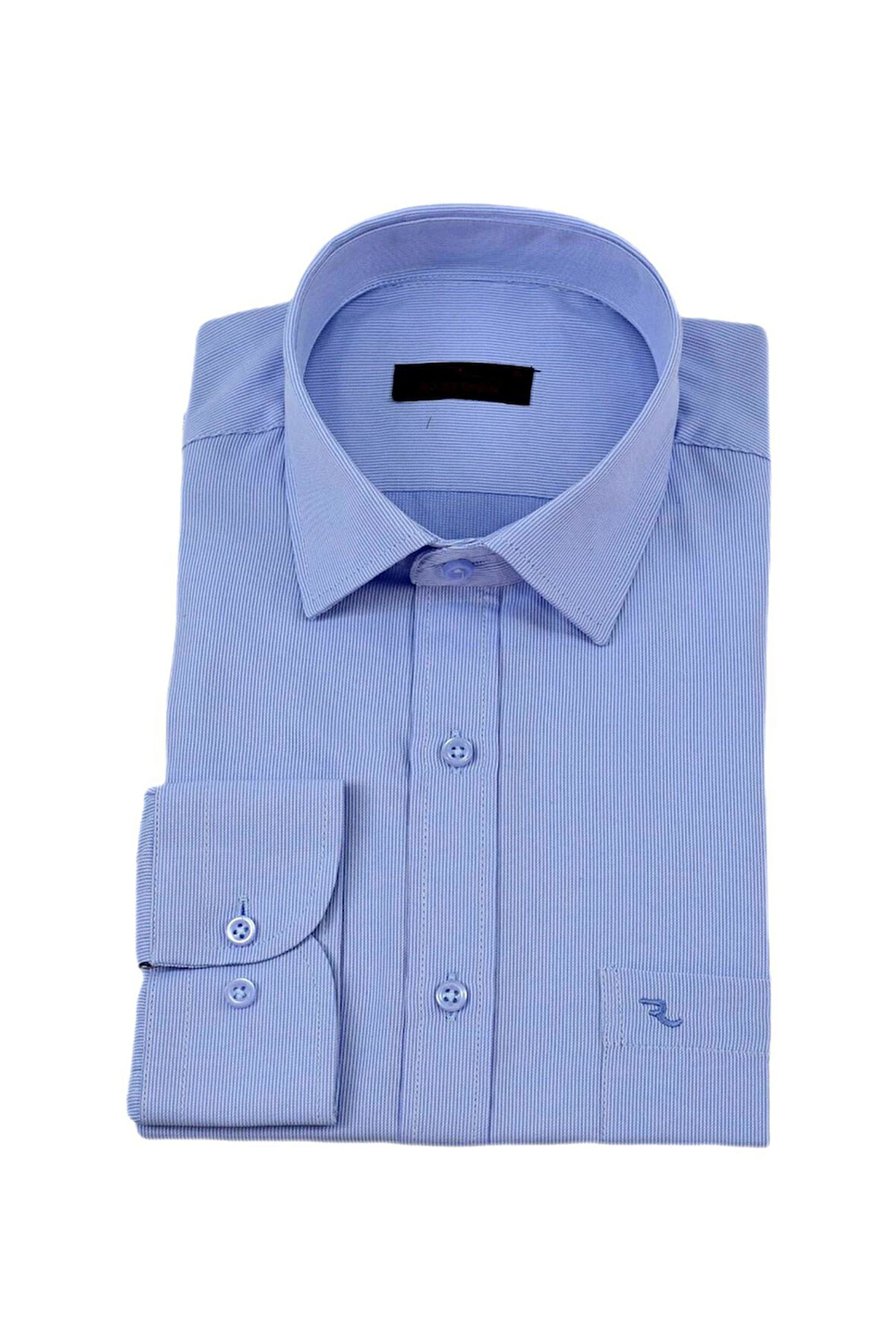 Erkek Büyük Beden Klasik Tek Cepli Uzun Kol Gömlek BGL-ST04337