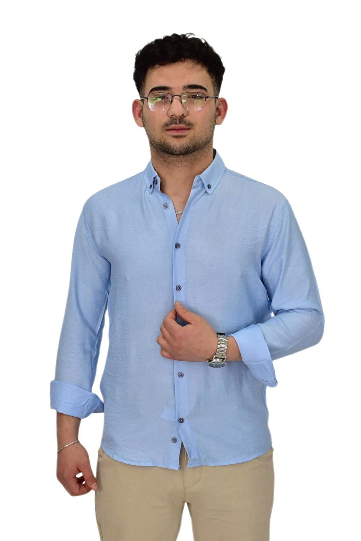 Erkek Spor Gömlek Regular Fit 9646 BGL-ST04411