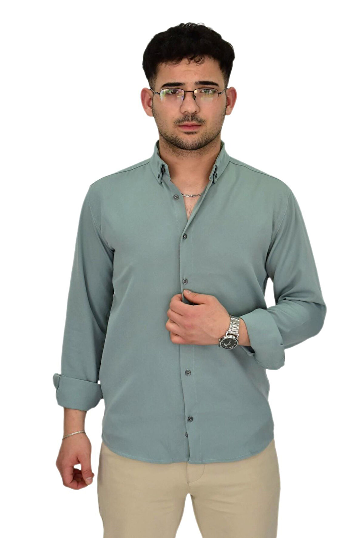 Erkek Spor Gömlek Regular Fit 9601 BGL-ST04412