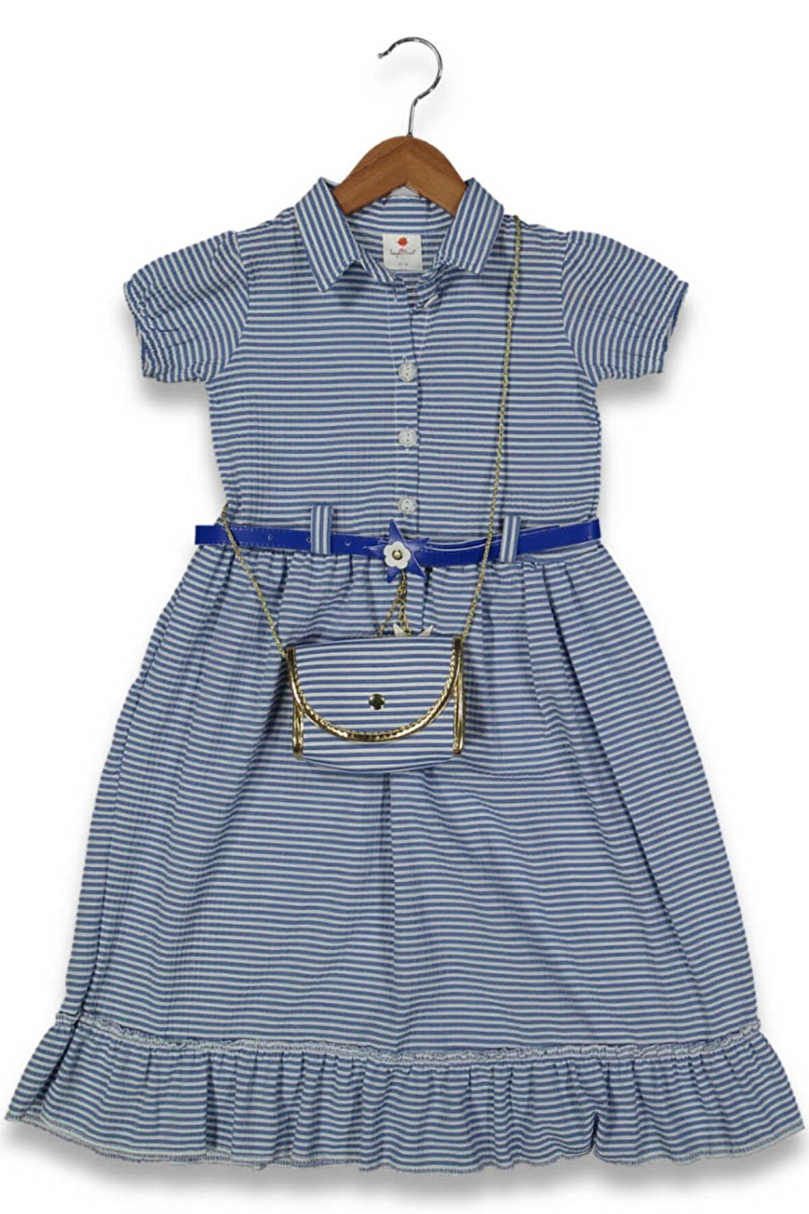 Kız Çocuk Çizgili Elbise BGL-ST04440