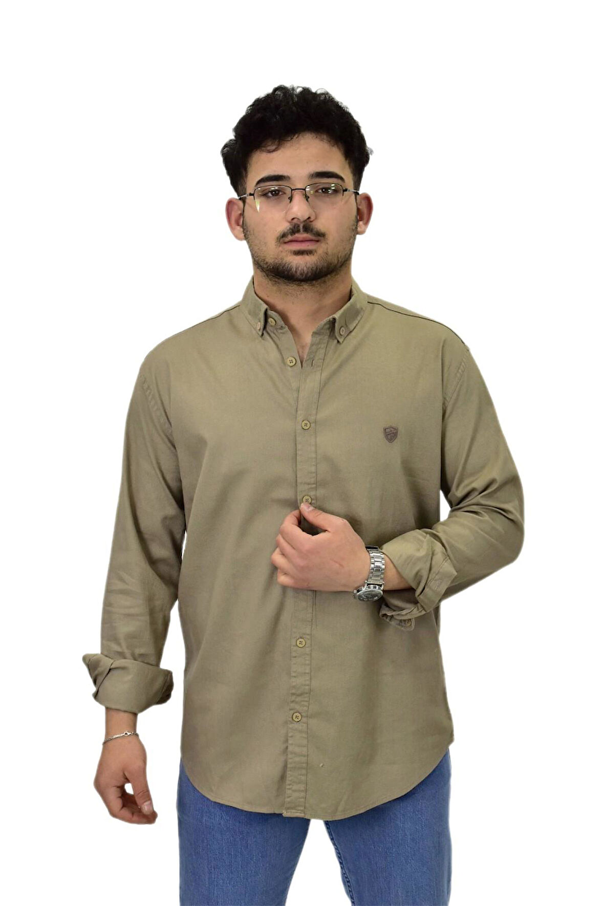 Erkek Büyük Beden Spor Likralı Gömlek BGL-ST04486