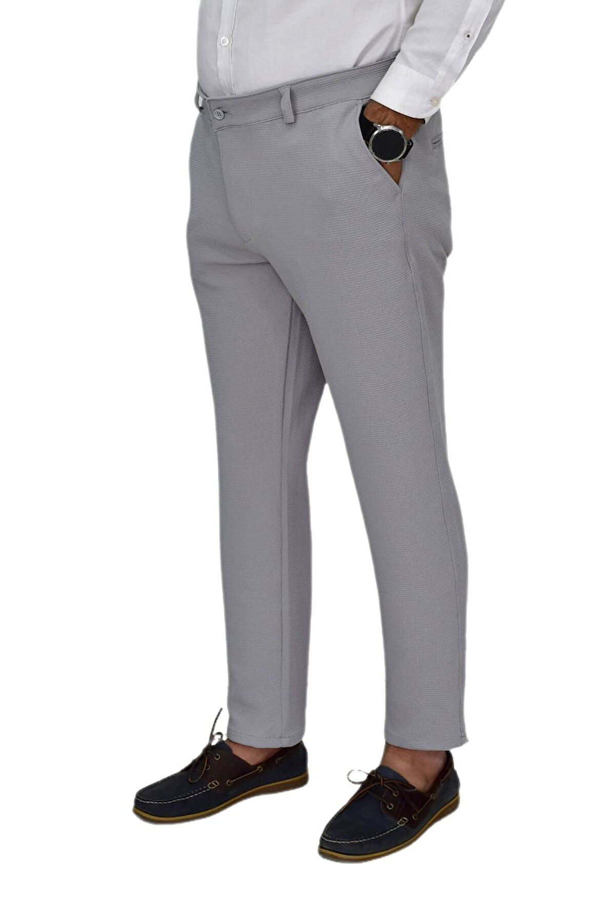 Erkek Likralı Petek Dokuma Kumaş Pantolon Regular Fitt BGL-ST04491