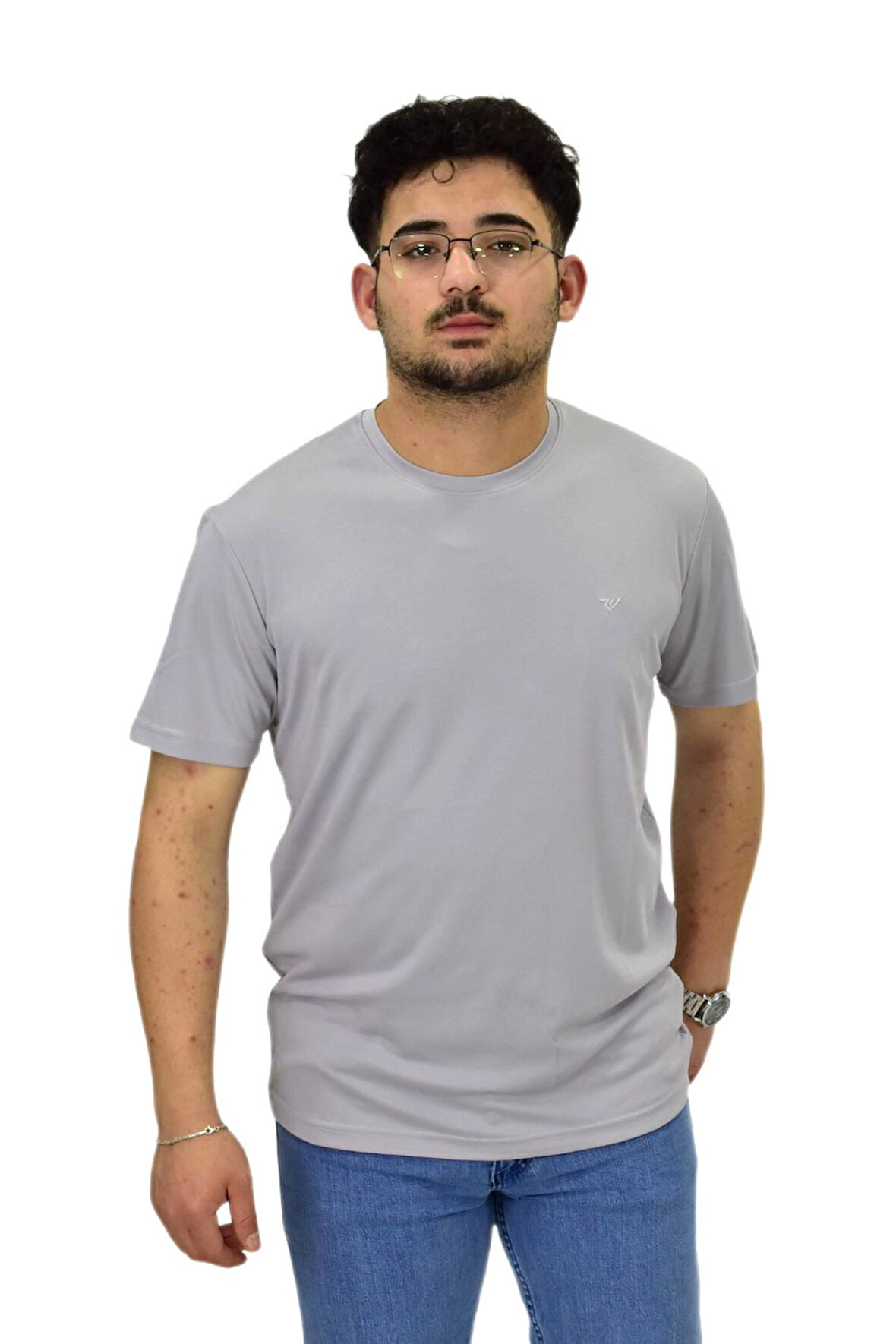 Erkek Sıfıryaka Düz Merserize Tişört T6034 BGL-ST04527
